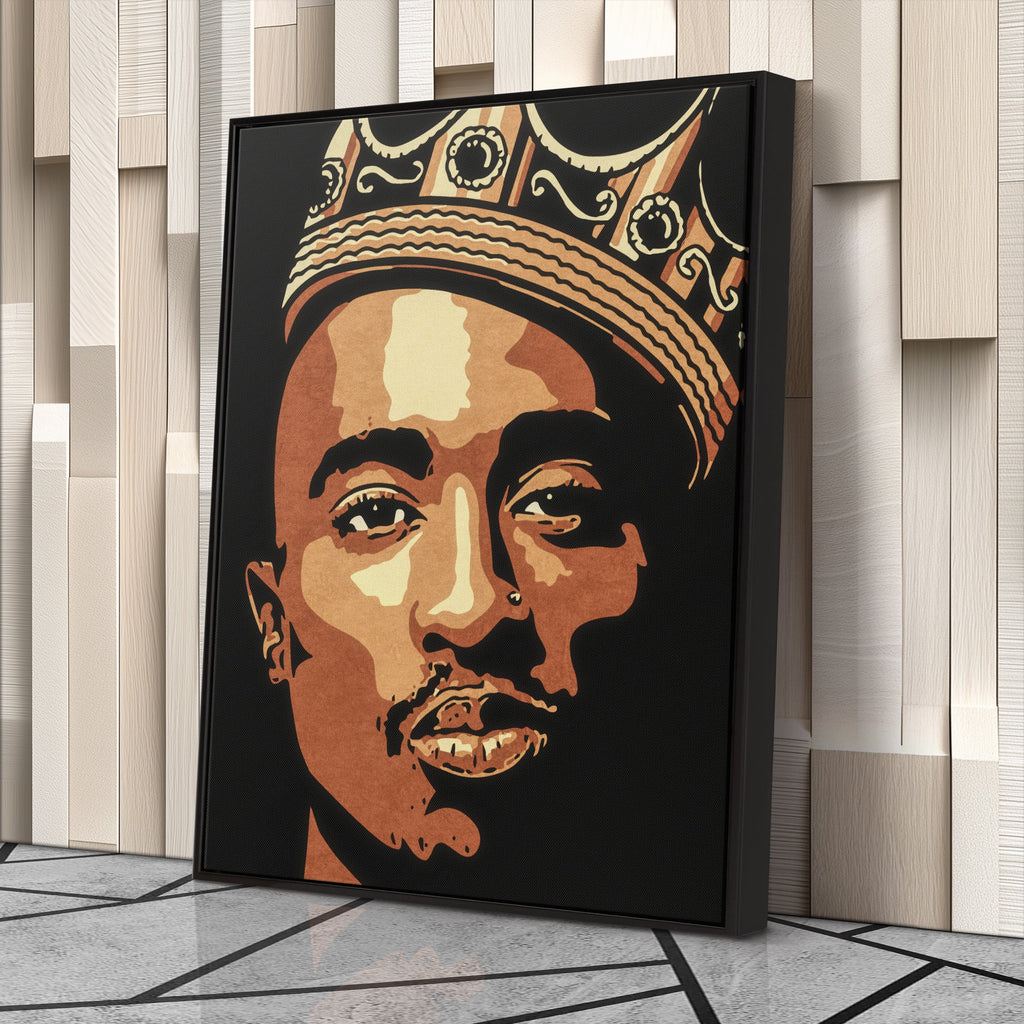 Tupac Canvas – Iconic Rap Wall Art for Music Lovers CanvasBlackArt
