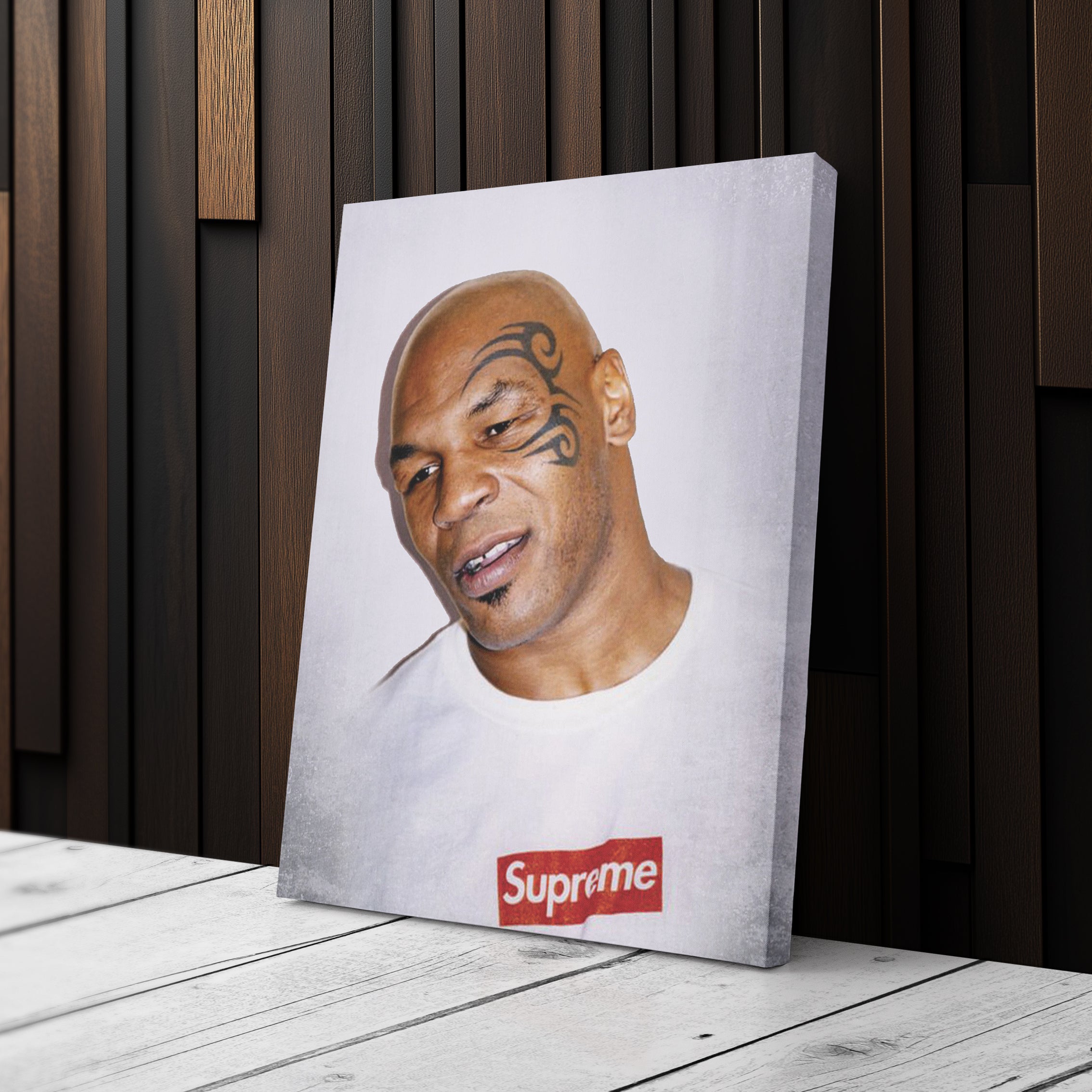 Mike Tyson Canvas – Boxing Champion Wall Art for Home Decor CanvasBlackArt