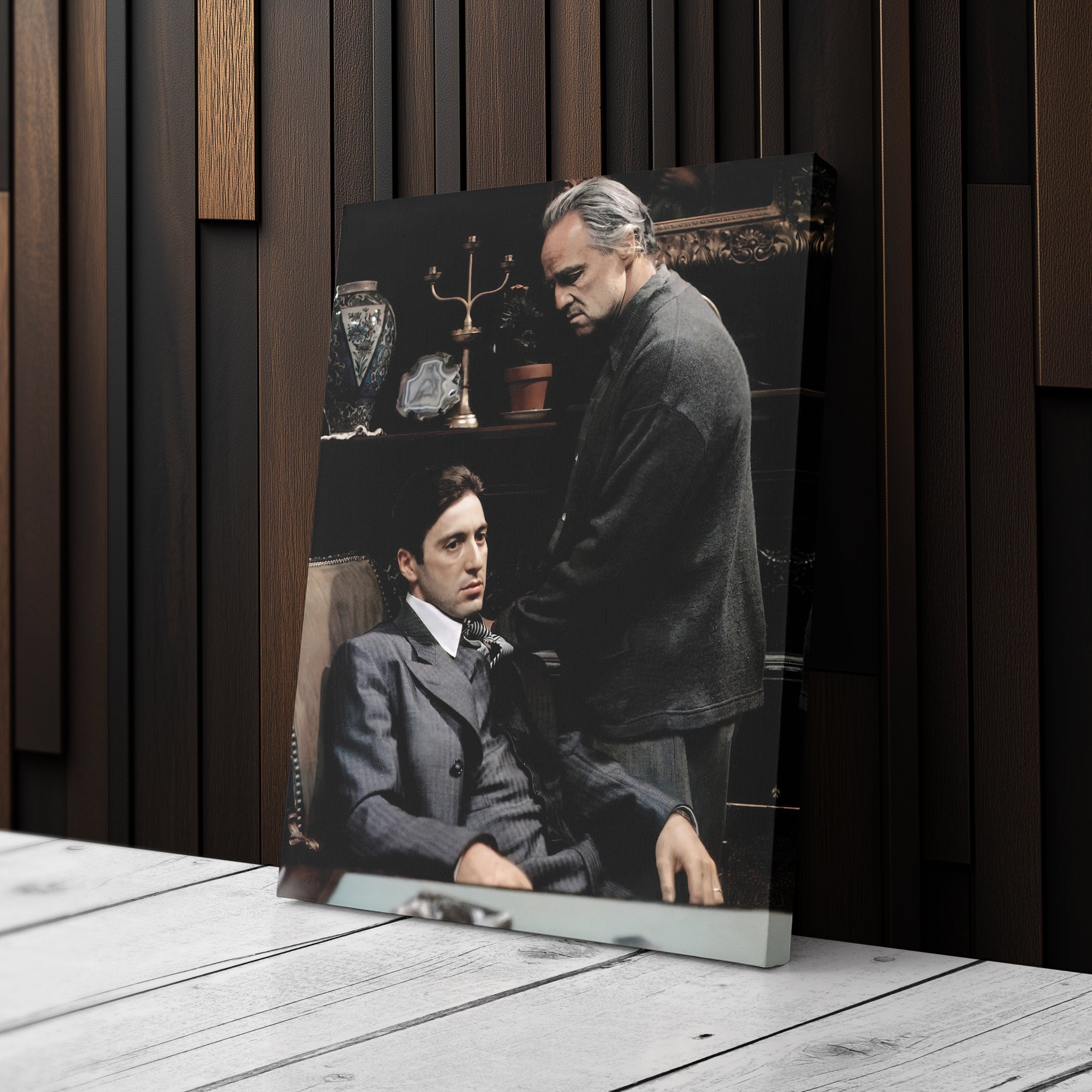 The Godfather Canvas – Don Corleone Wall Art for Home Decor CanvasBlackArt
