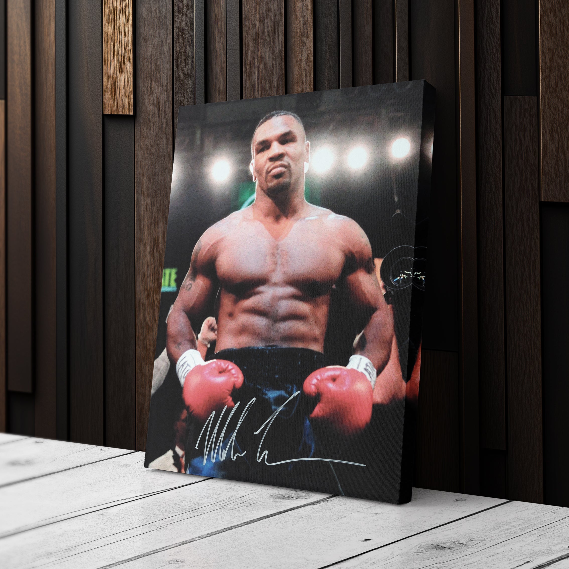 Mike Tyson Autograph Canvas – Boxing Wall Art Decor CanvasBlackArt