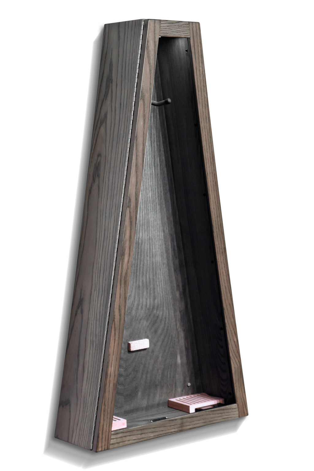 ClimaCase Triangle Humidor - Northern White Ash with Antique Slate Stain Acoustic Remedy Cases