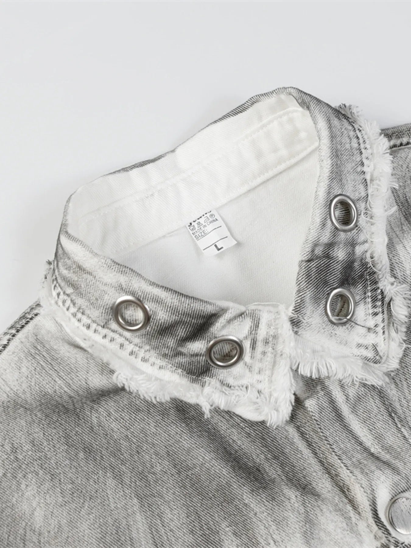 Men's Plus Size Wash Button Up Long Sleeve Denim Jacket NicholesGifts