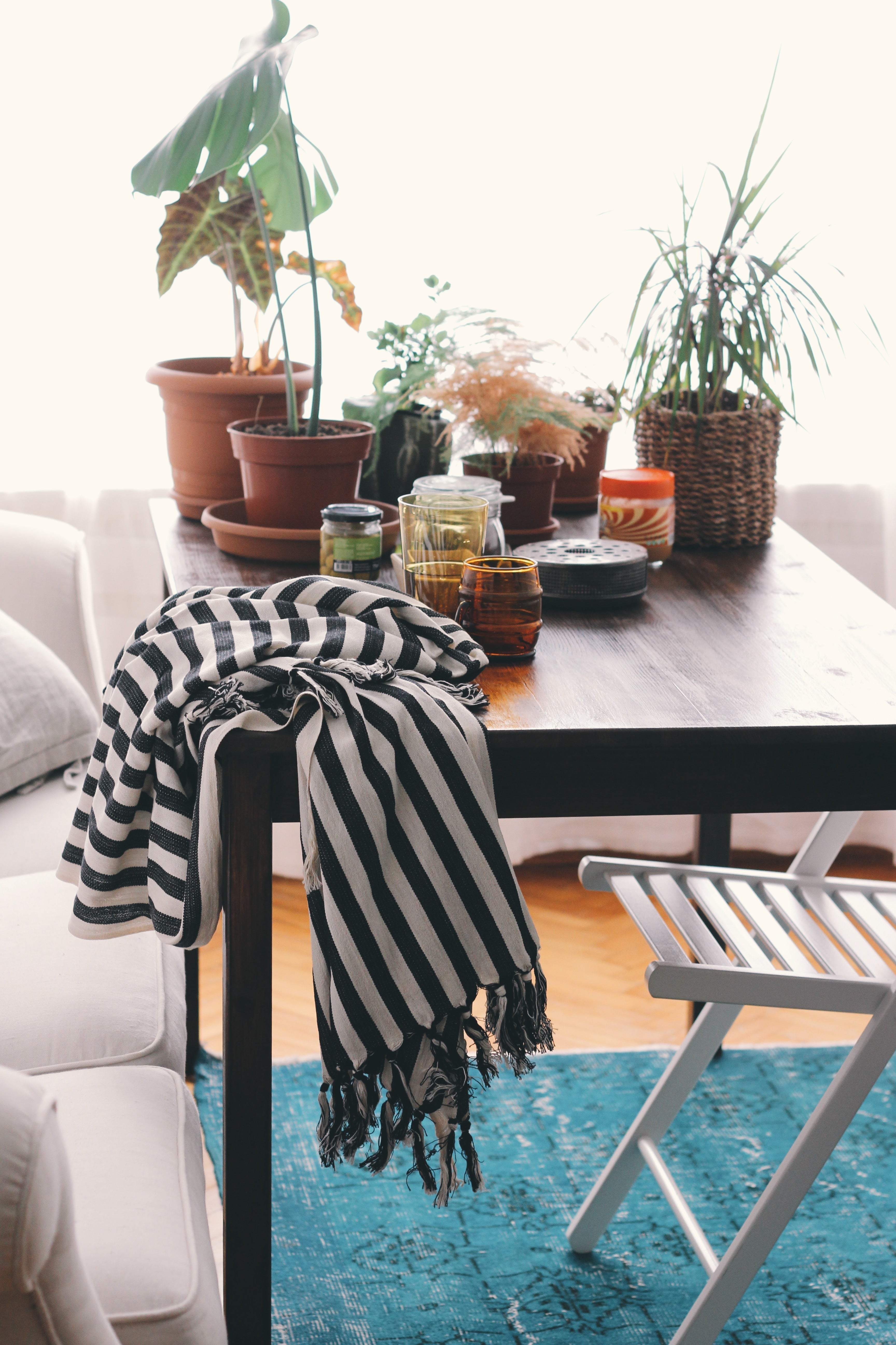 Zebra Cotton Linen Towel Eastern Woven