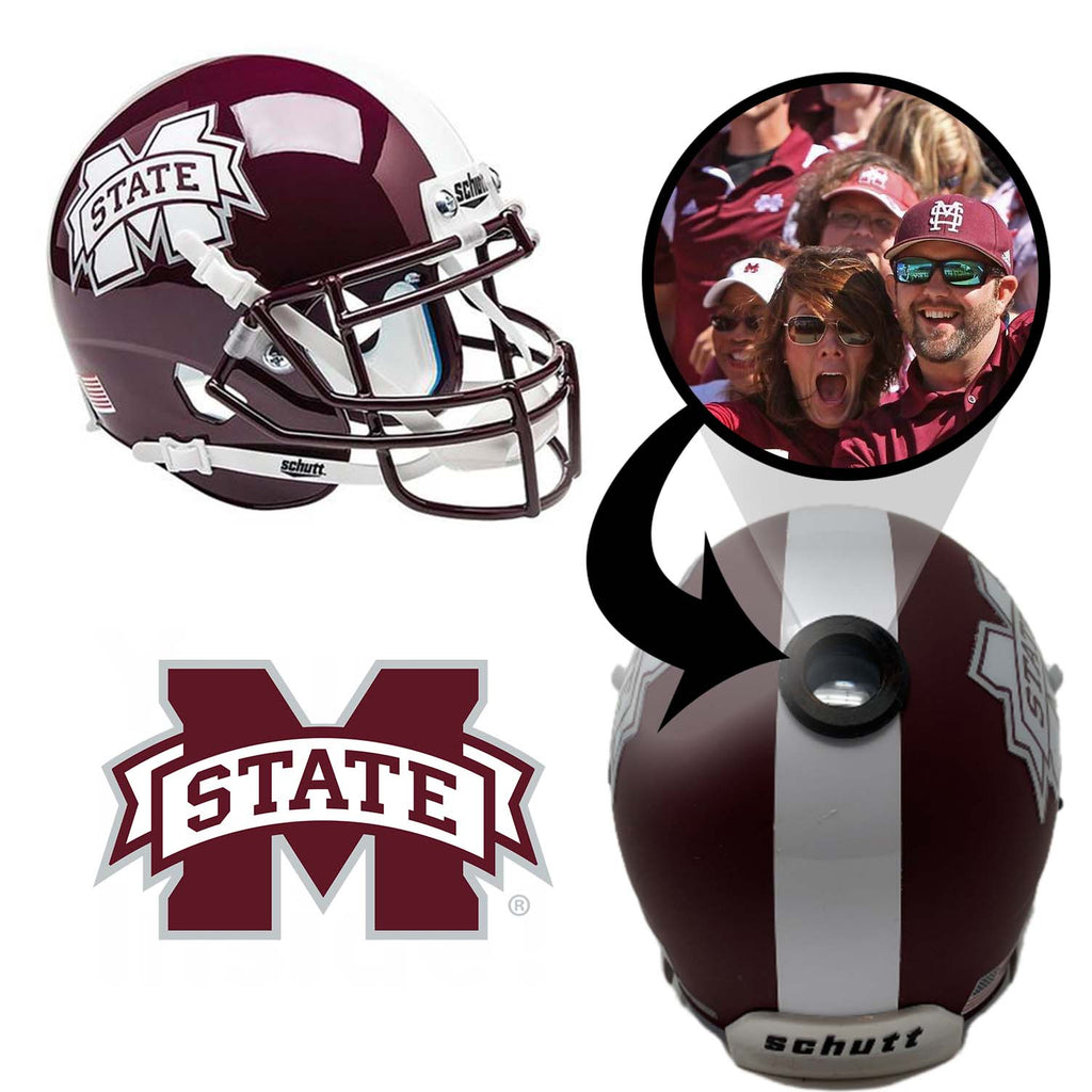 MSU Bulldogs College Football Collectible Mini Helmet - Picture Inside - FANZ Collectibles Fanz Collectibles