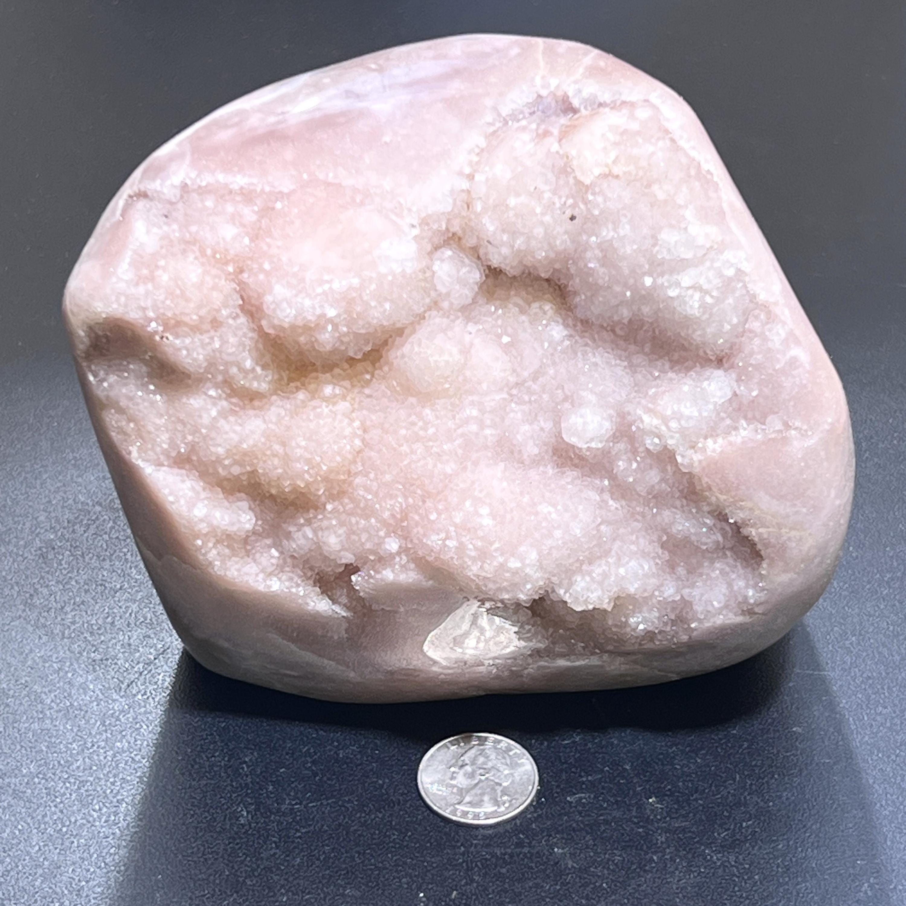 Large Pink Amethyst Druzy Crystal Cluster Standing Freeform Select Polished Carving Amazing Crystals