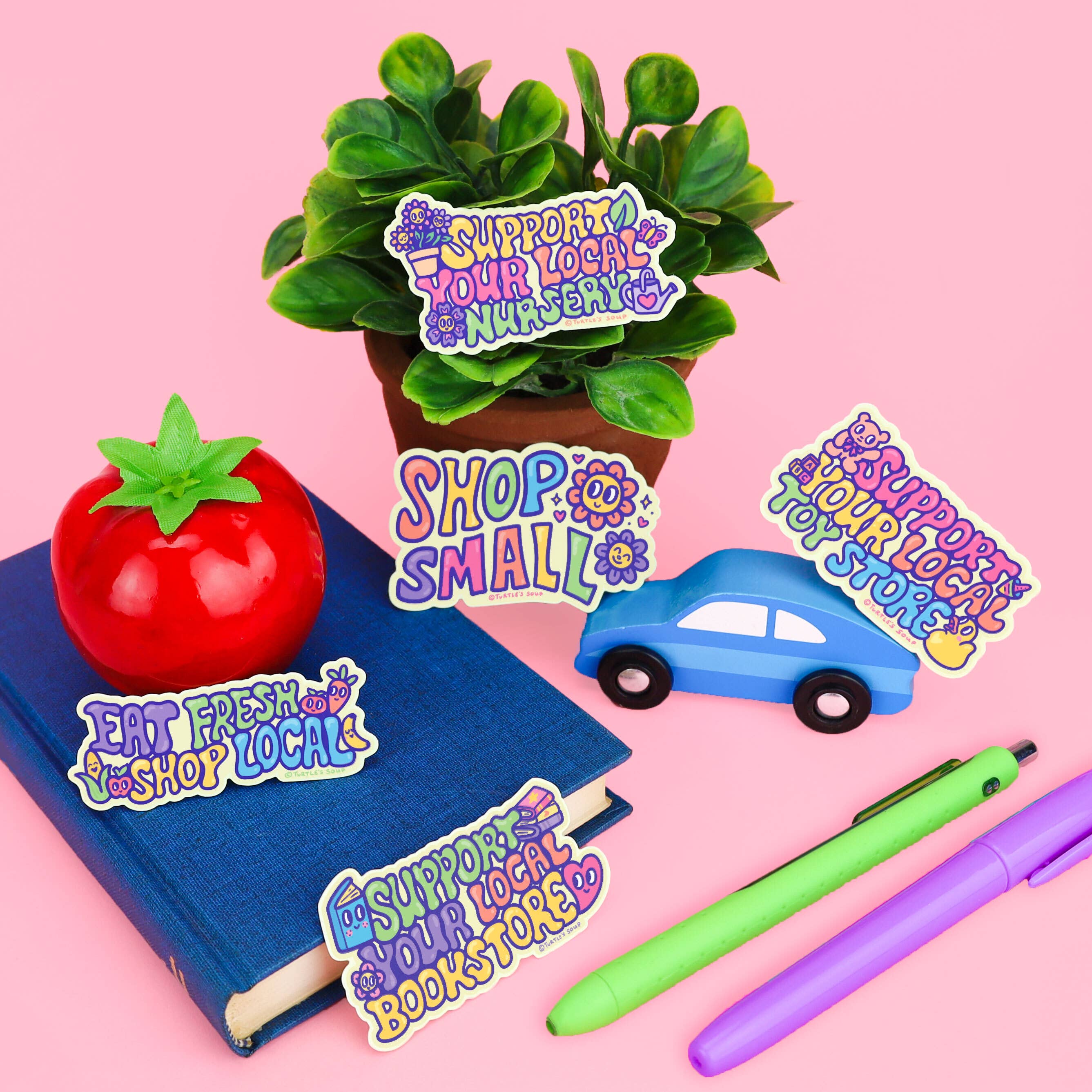 Turtle's Soup - Support Your Local Bookstore Vinyl Sticker Tia Chucha's Centro Cultural & Bookstore