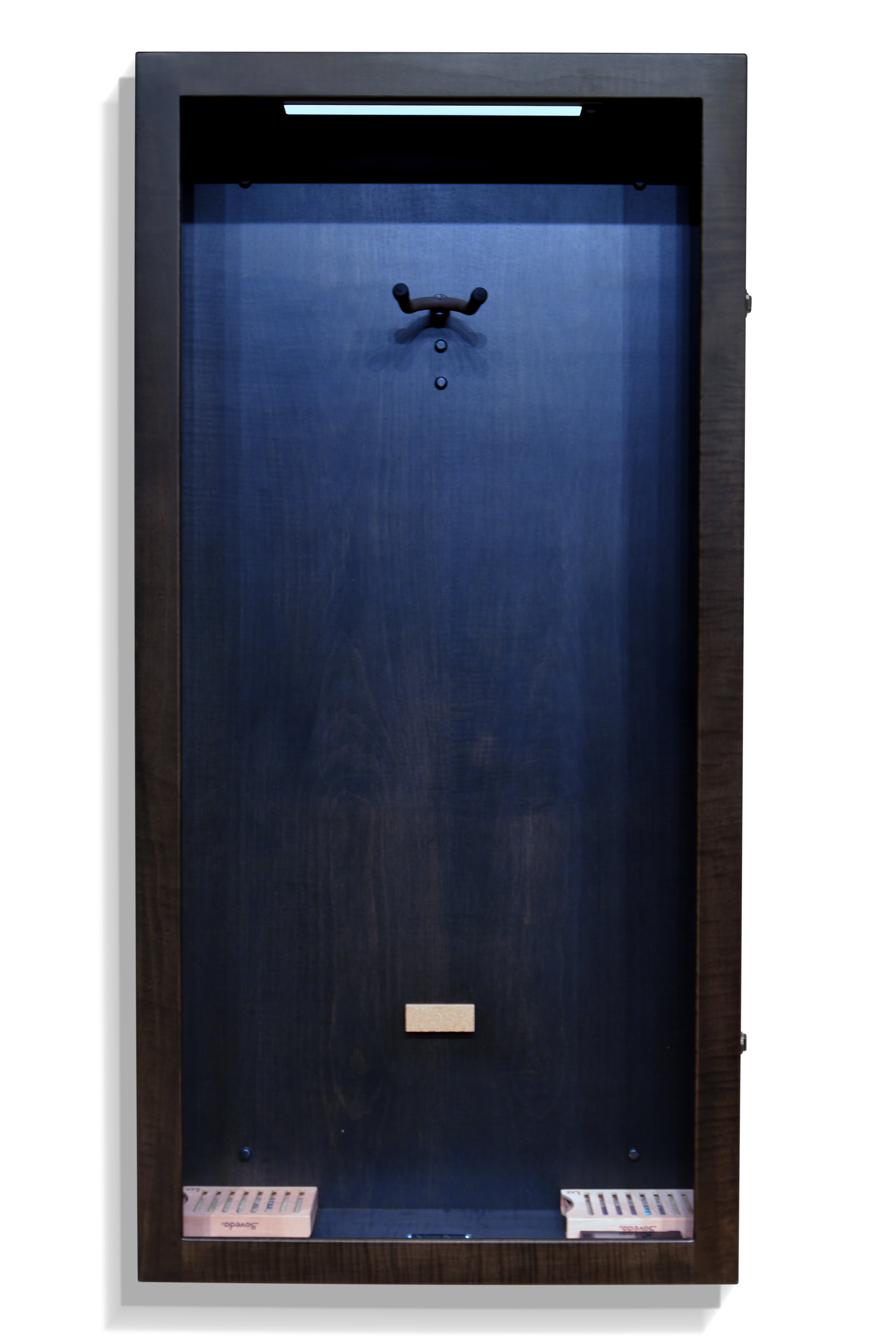 ClimaCase Rectangle Humidor - Flamed Maple with Ebony Stain Acoustic Remedy Cases