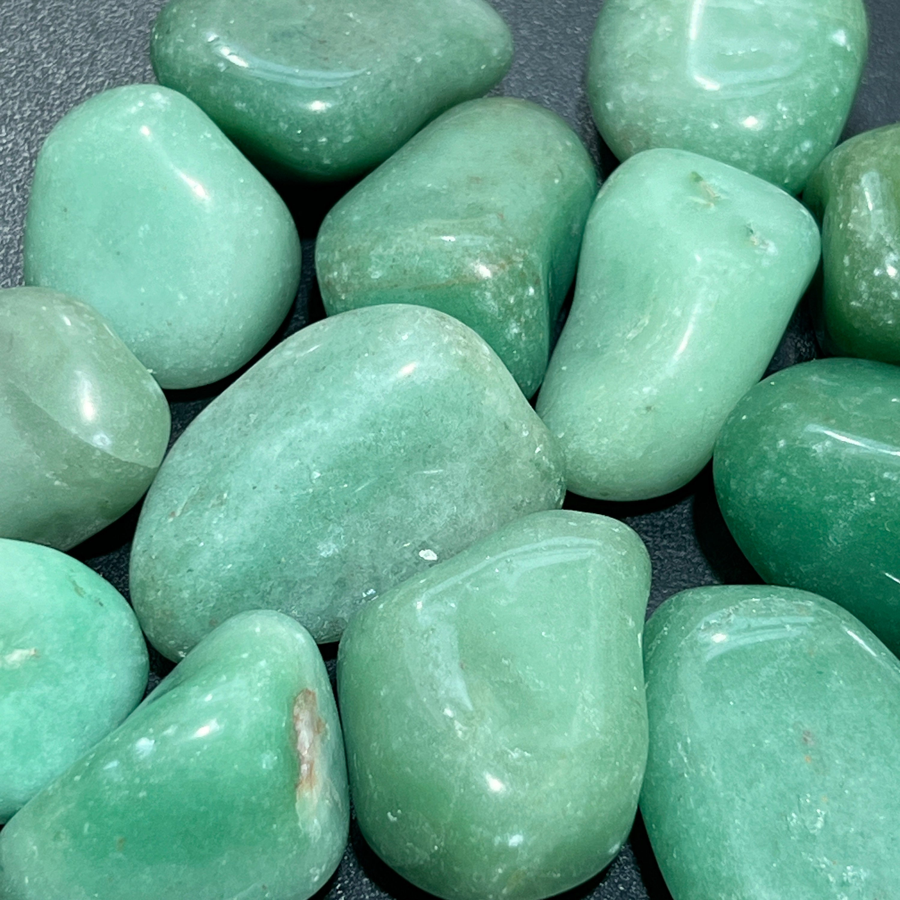 Large Green Aventurine Tumbled Stones (By The Piece or Pound) Wholesale Amazing Crystals