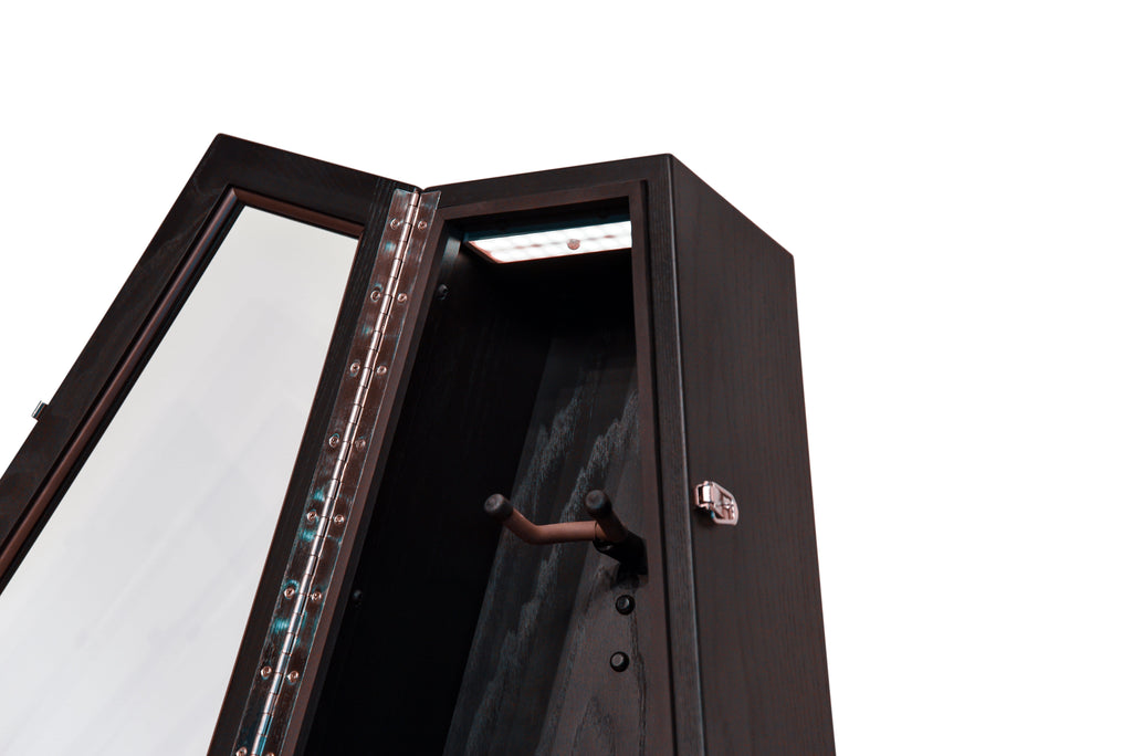 ClimaStand Triangle Humidor with Base - Northern White Ash with Piano Black Acoustic Remedy Cases