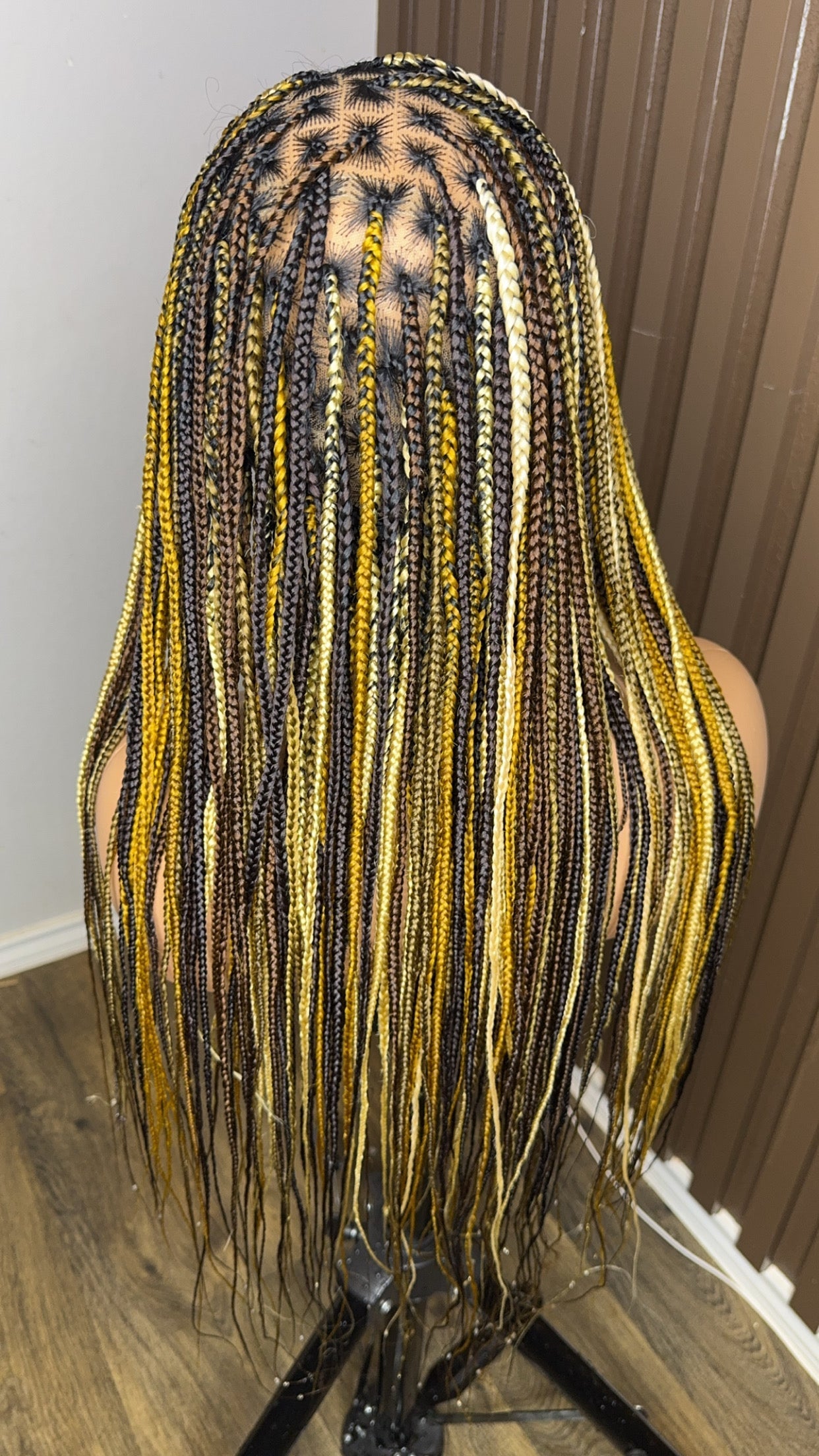 22 inches mix color knotless braided wig HOL stores