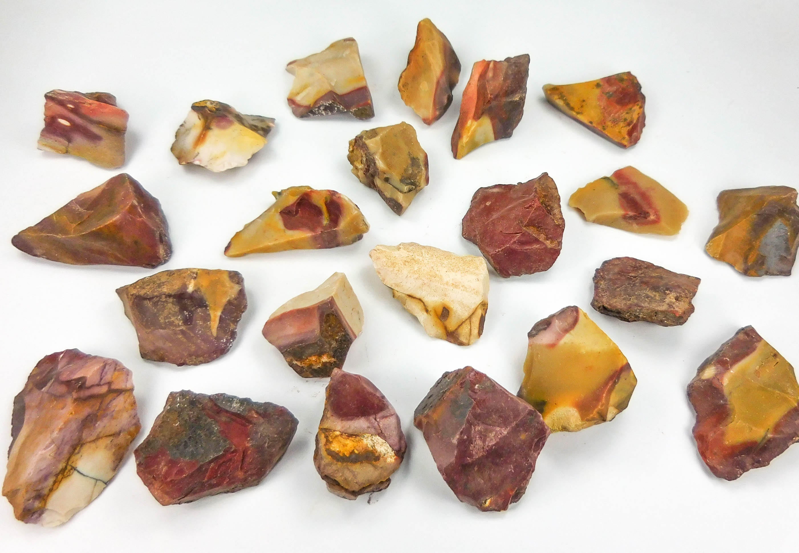 Bulk Wholesale Lot (1 LB) Mookaite Jasper - One Pound Raw Stones Amazing Crystals