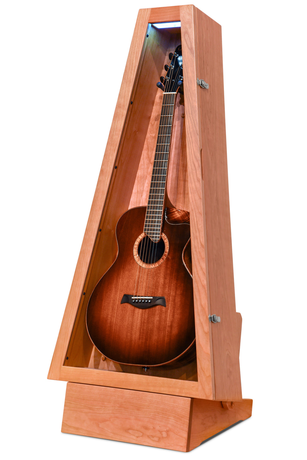 ClimaStand Triangle Humidor with Base - Cherry Acoustic Remedy Cases