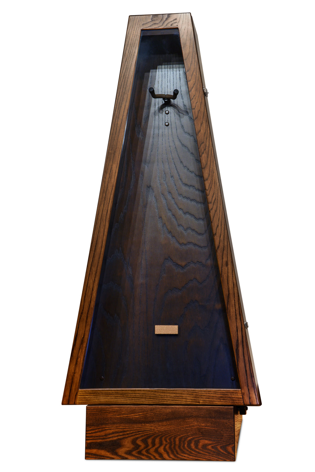 ClimaStand Triangle Humidor with Base - Northern White Ash with Rich Tobacco Stain Acoustic Remedy Cases
