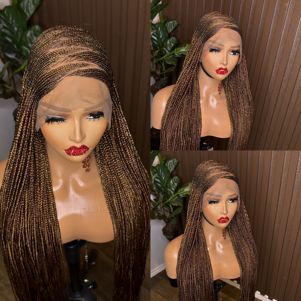 Zigzag mix tone braided wig HOL stores