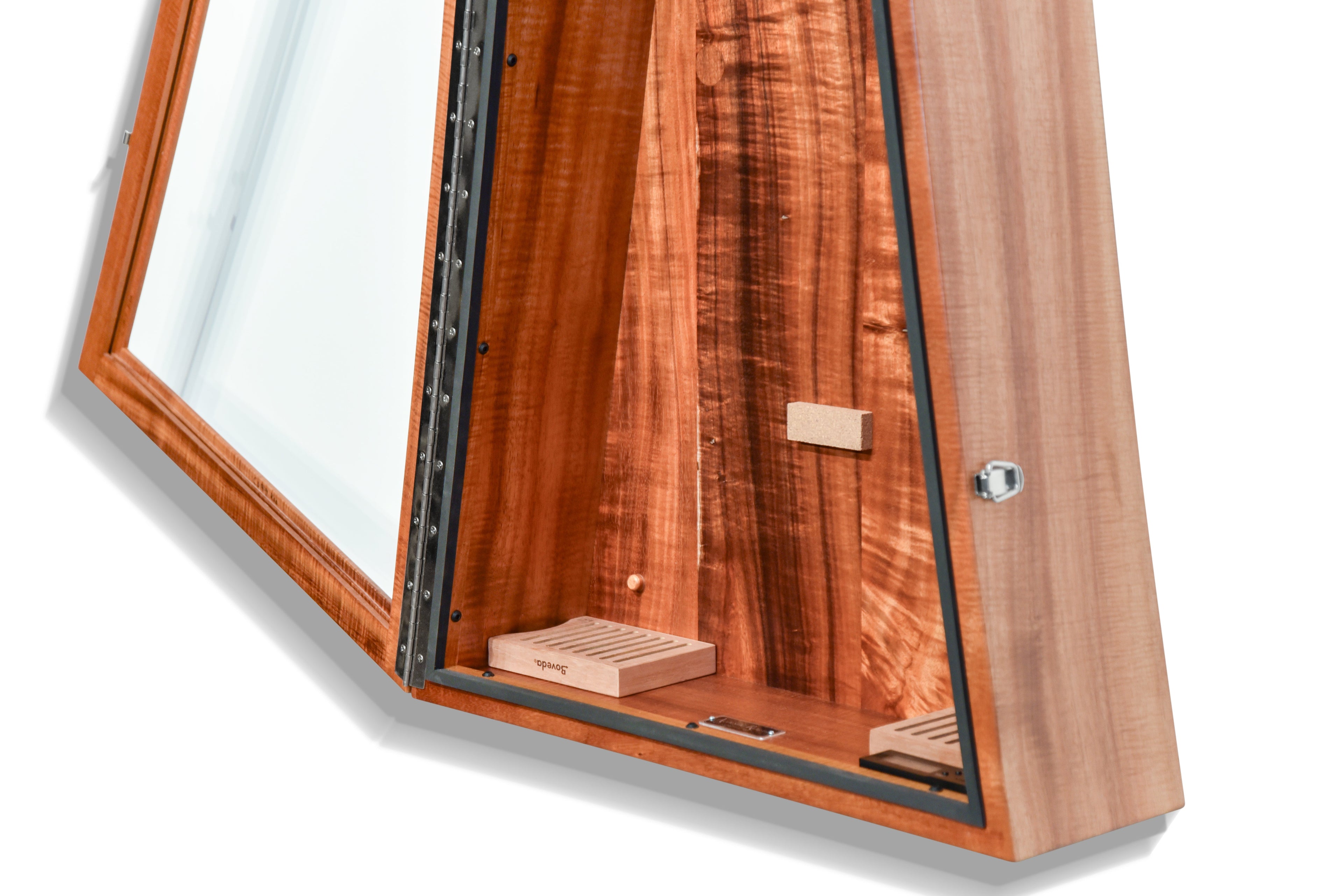 ClimaCase Triangle Humidor - Koa Acoustic Remedy Cases