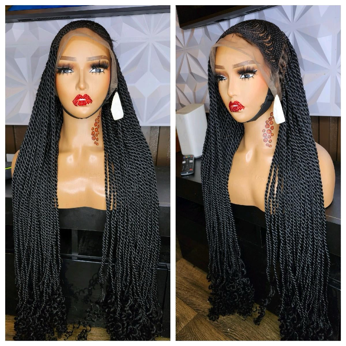 Half lemonade braids twist braided wig HOL stores