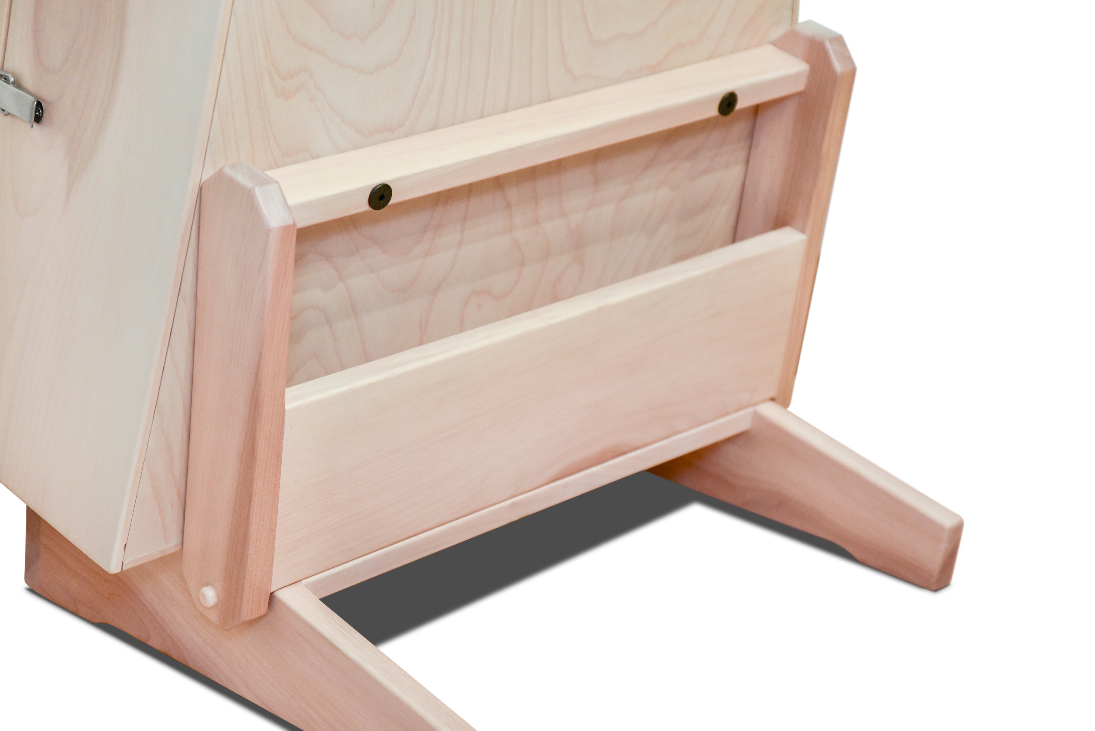 ClimaStand Triangle Humidor with Base - Birch with Campbell White Stain Acoustic Remedy Cases