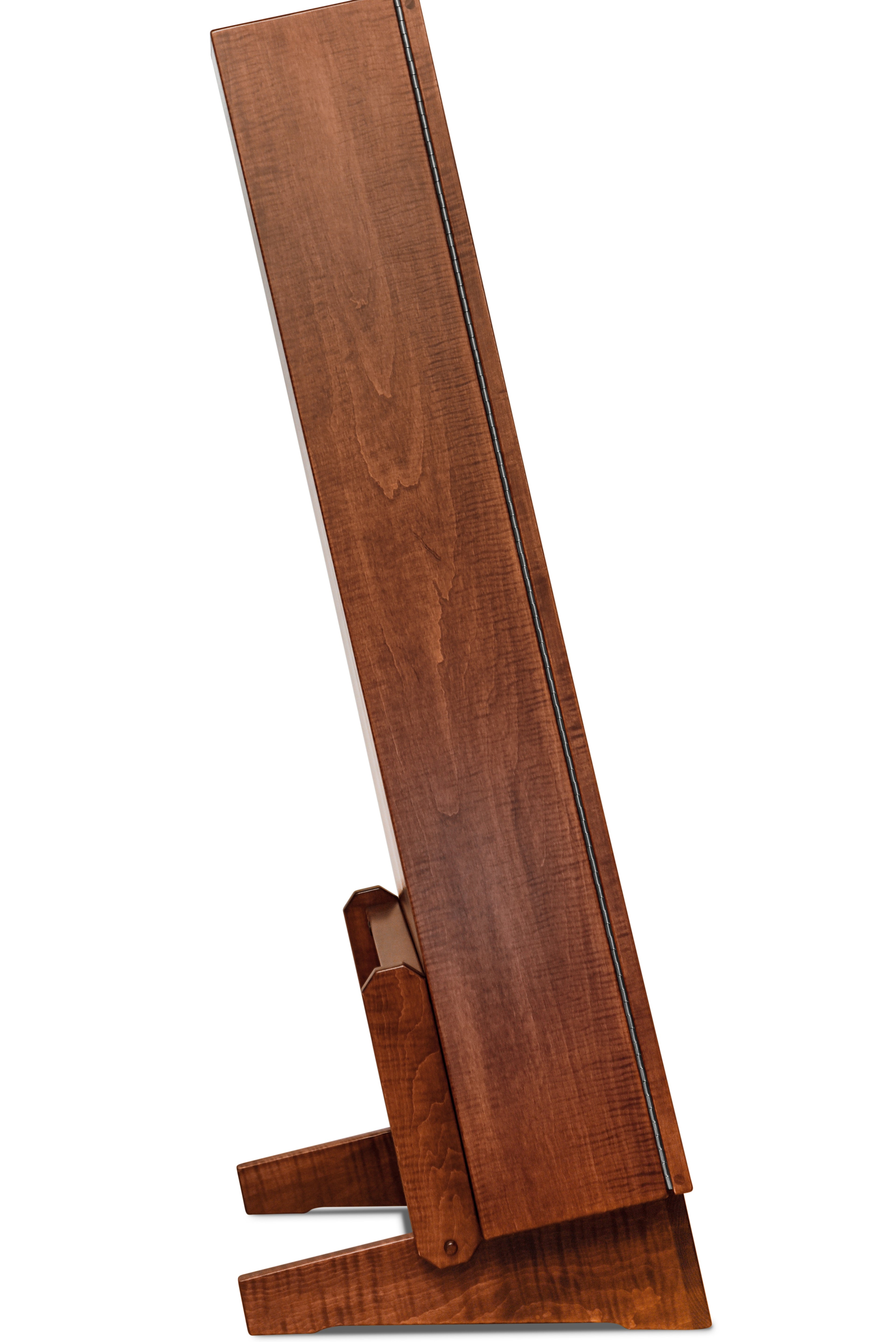 ClimaStand Triangle Humidor with Base - Flame maple with Acres Stain Acoustic Remedy Cases