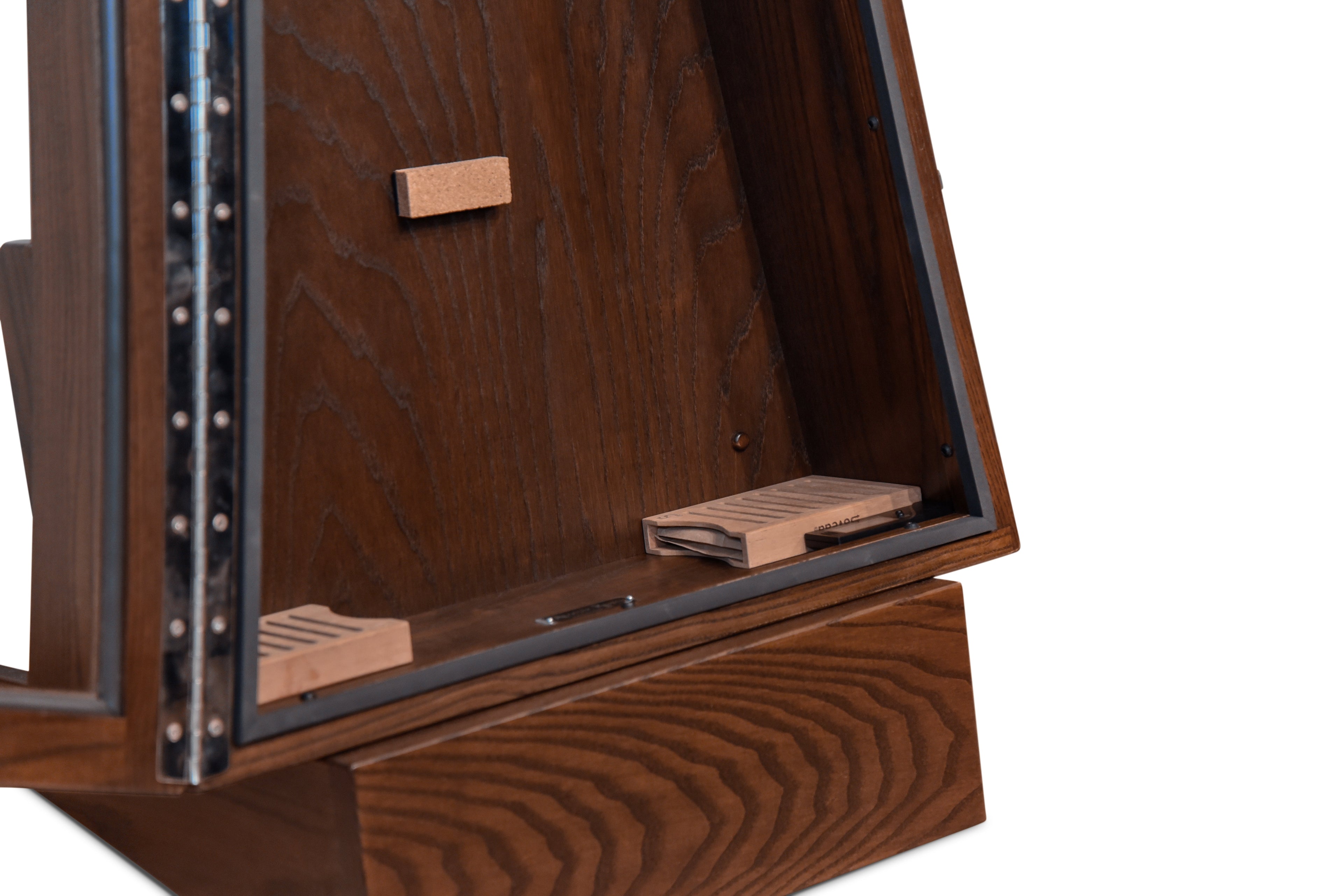 ClimaStand Triangle Humidor with Base - Northern White Ash with Coffee Stain Acoustic Remedy Cases