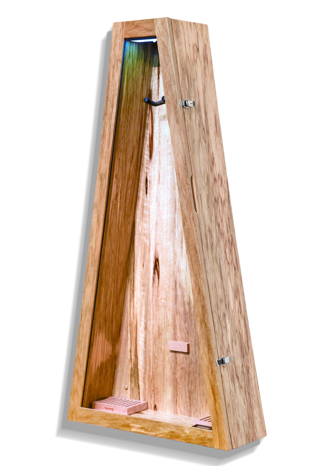 ClimaCase Triangle Humidor - Black Limba Acoustic Remedy Cases