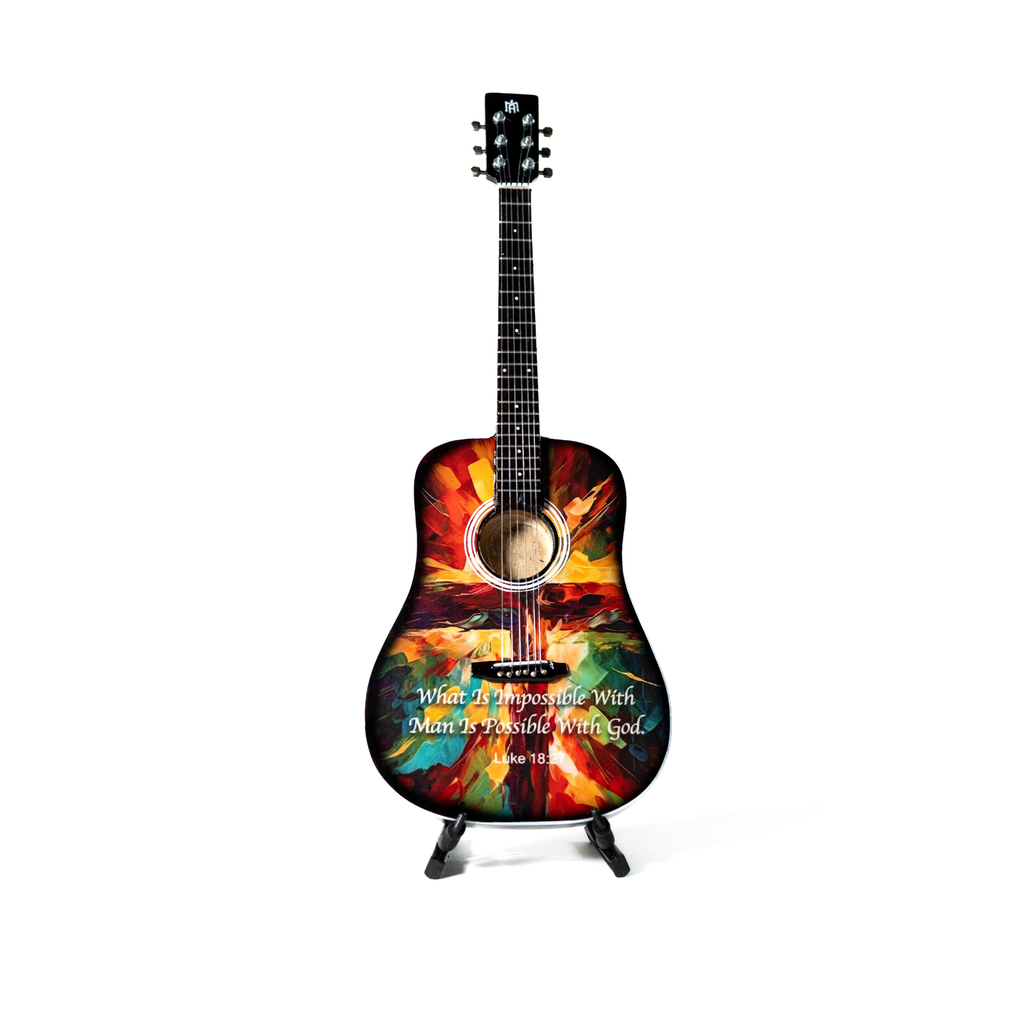 Luke 18:27 Collectible Miniature Guitar The Mini Axe