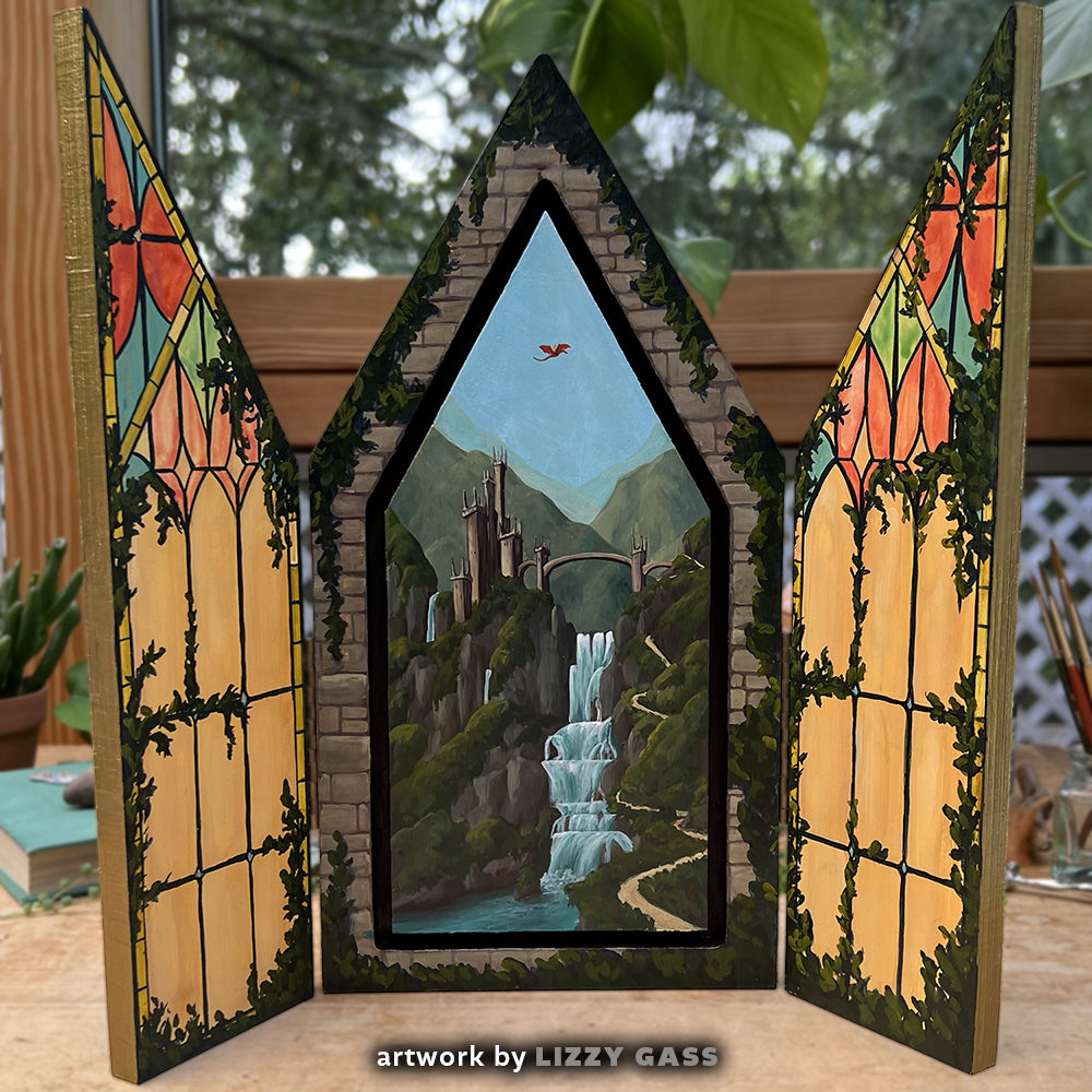 Trekell Gothic Spire Altar Floater Panel - Wooden Painting Canvas Trekell Art Supplies