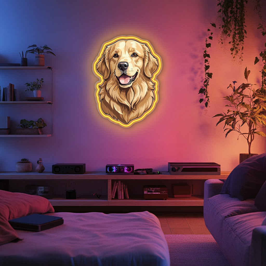 UV Printed Dog Neon Wall Art- LV0084 Liviqon.co