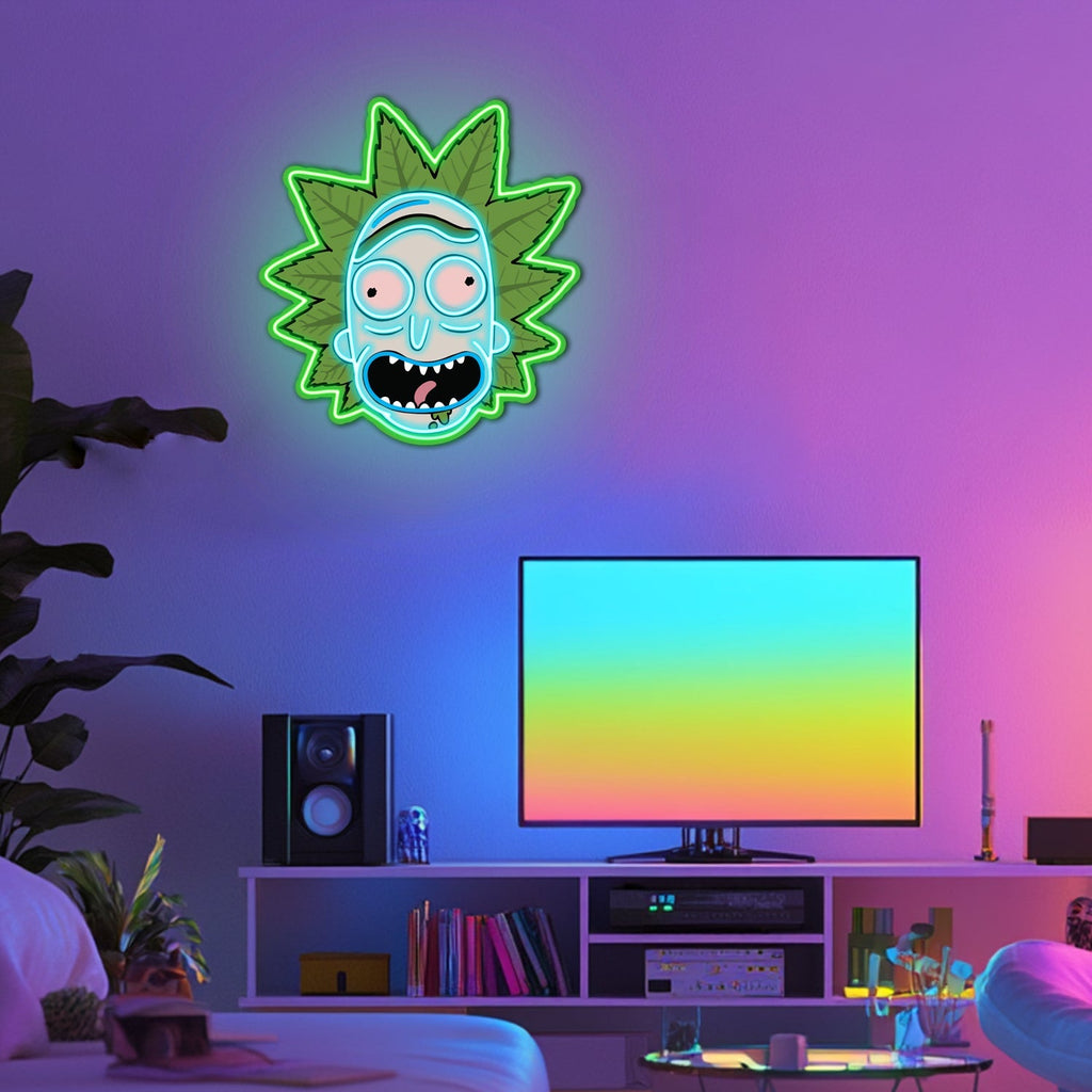 UV Printed Rick Neon Wall Art- LV0035 Liviqon.co