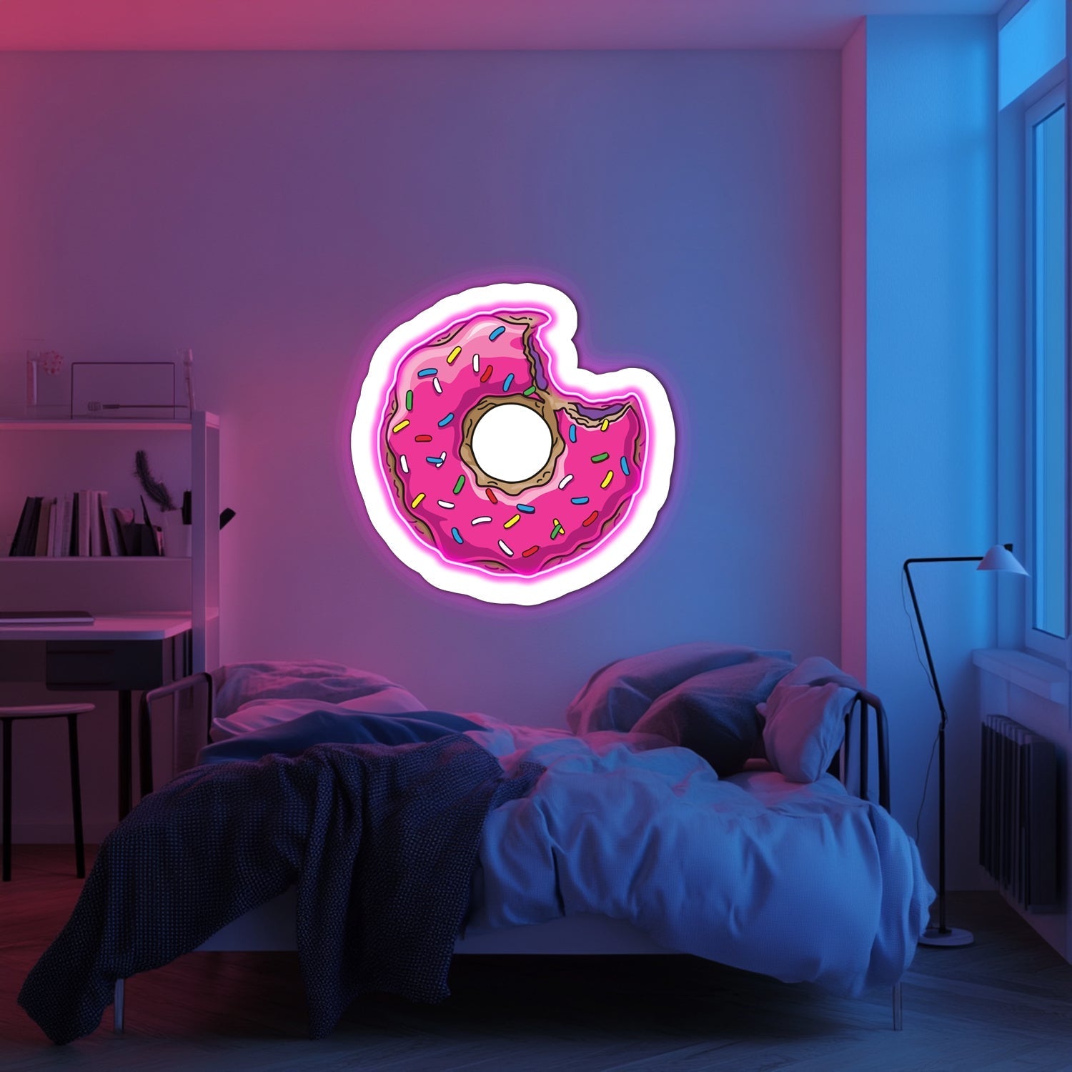 UV Printed Donut  Neon Wall Art- LV0068 Liviqon.co