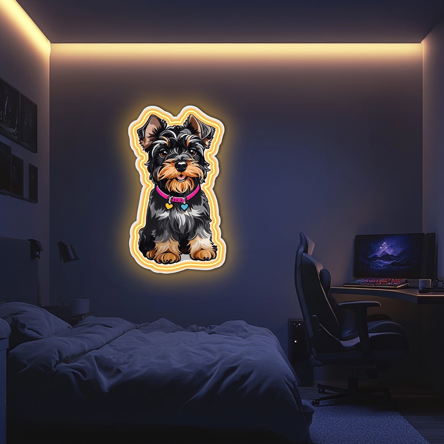 UV Printed Dog Neon Wall Art- LV0083 Liviqon.co