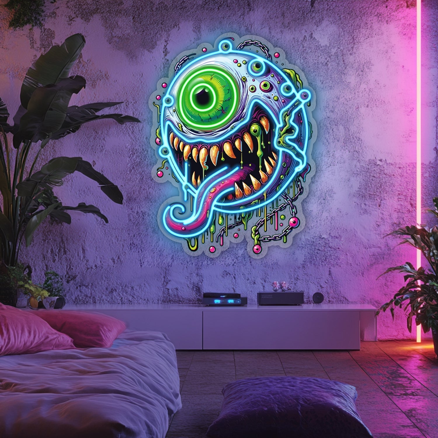 UV Printed Eye Neon Wall Art- LV0072 Liviqon.co