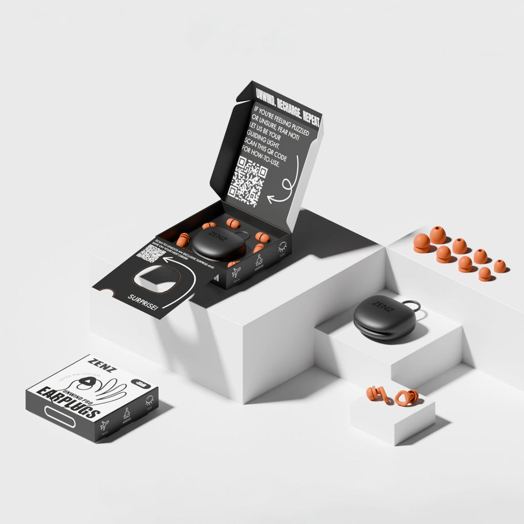 ZENZ - Unwind Pro Earplugs - Blaze Orange ZENZ