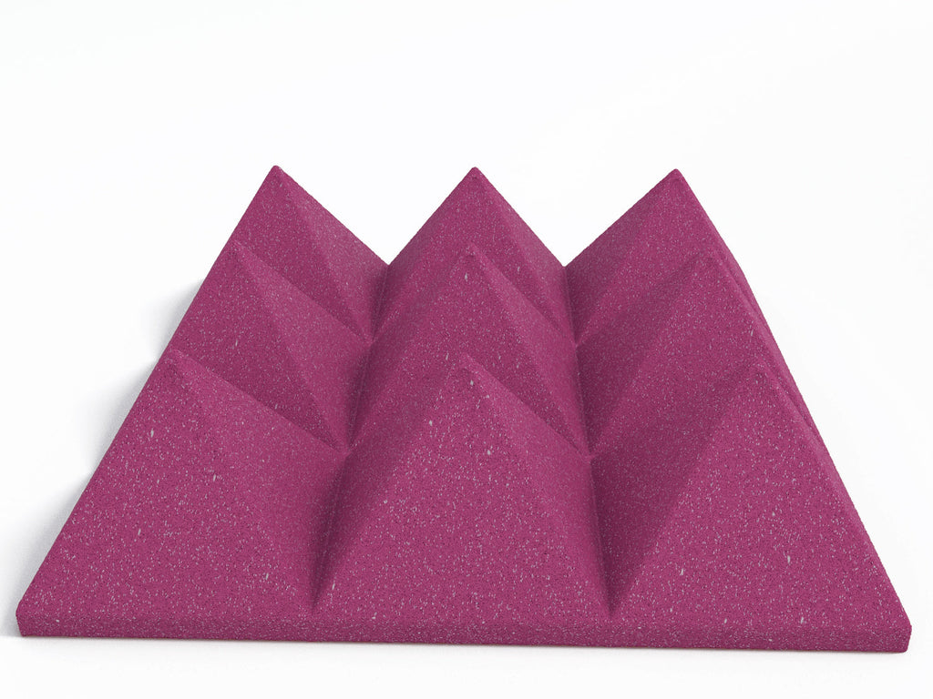 4 Inch Acoustic Foam Pyramid Style Panels - 13 Color Options SoundAssured