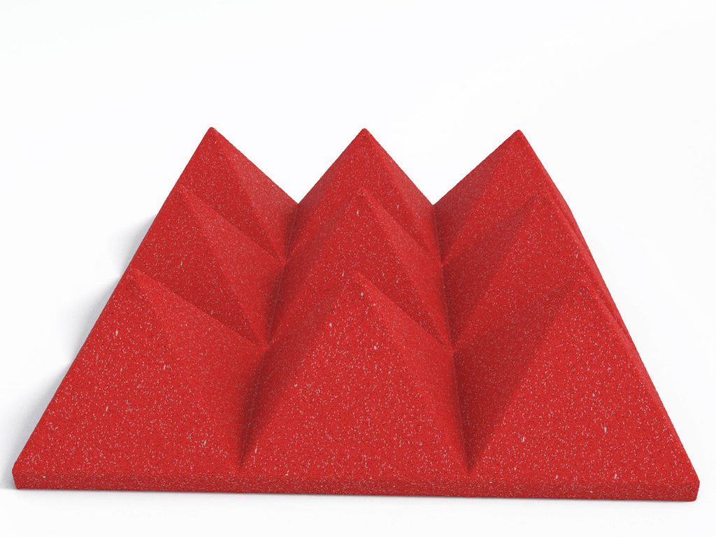 4 Inch Acoustic Foam Pyramid Style Panels - 13 Color Options SoundAssured