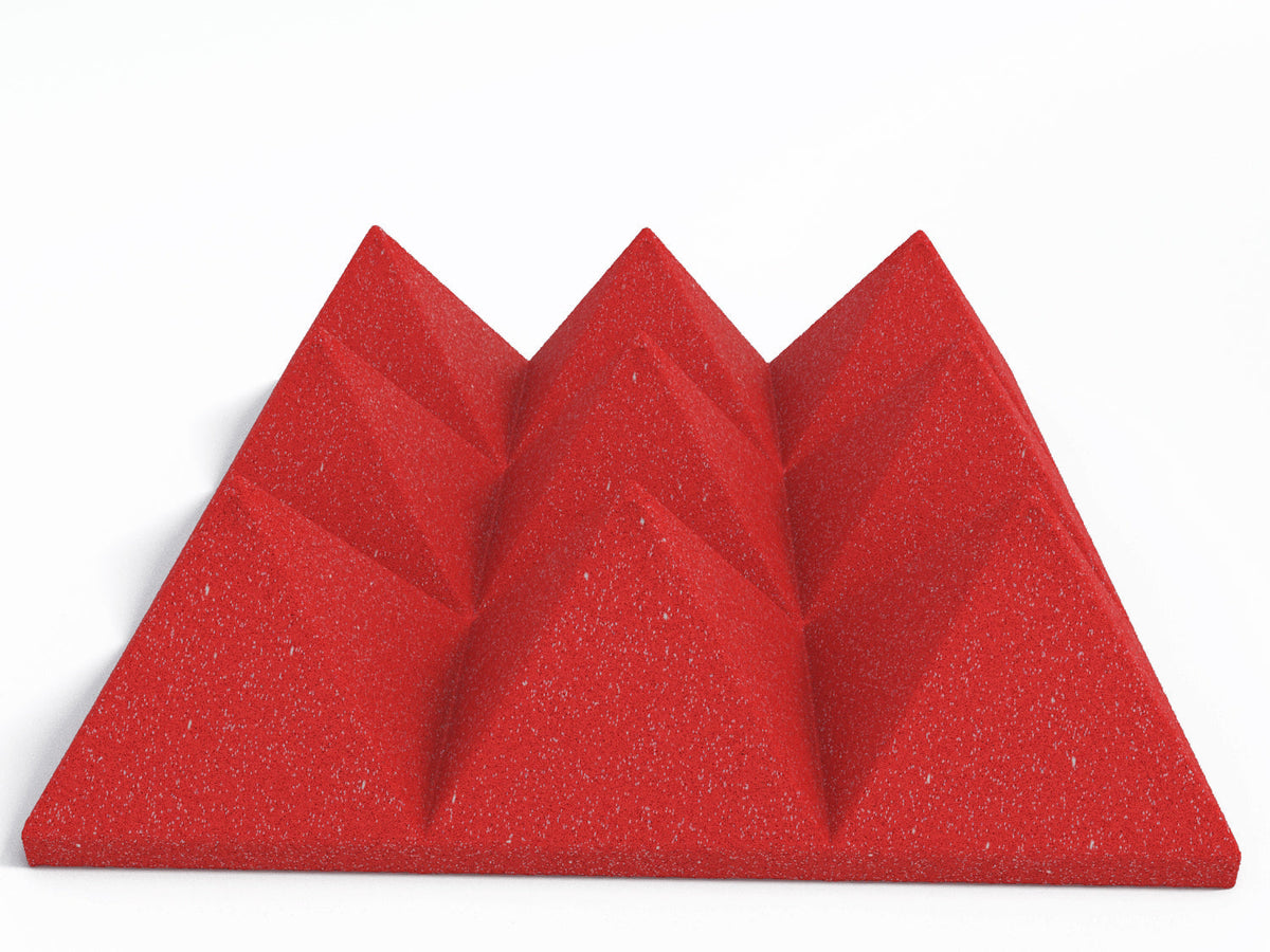 4 Inch Acoustic Foam Pyramid Style Panels - 13 Color Options SoundAssured