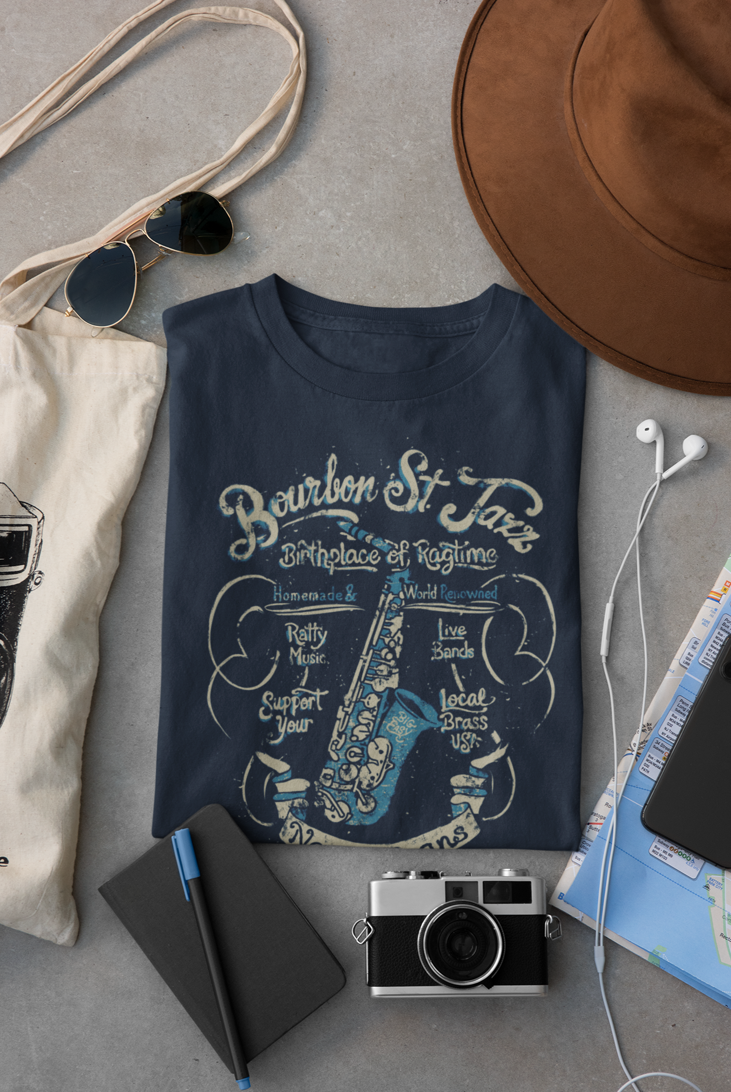 Bourbon St Jazz T-Shirt Taboo