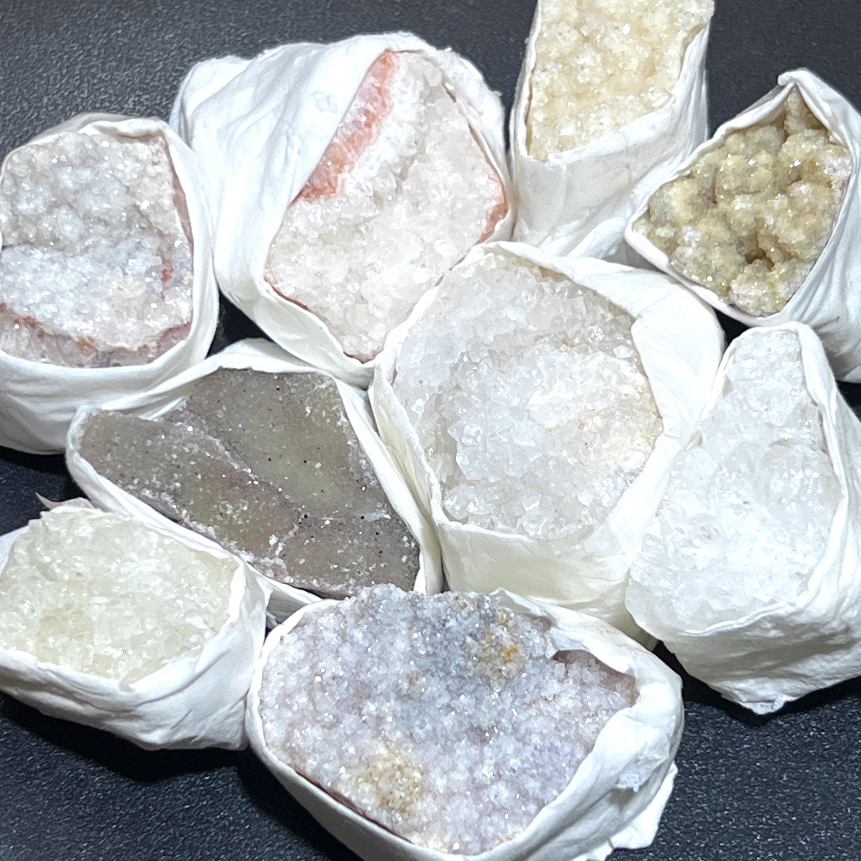 Assorted Mixed Druzy Crystal Clusters (By The Piece or Pound) Wholesale Amazing Crystals