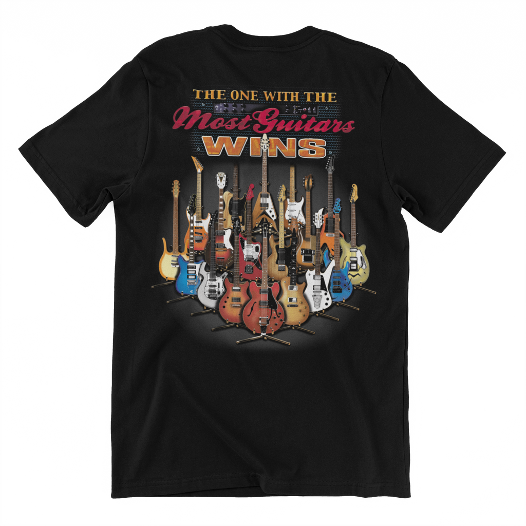 Most Guitars Wins Graphic Tee Taboo