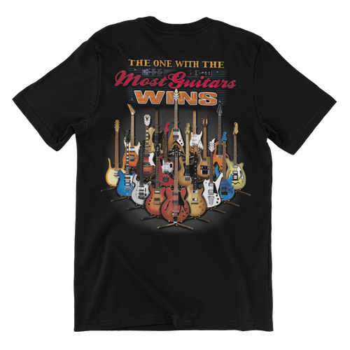 Most Guitars Wins Graphic Tee Taboo