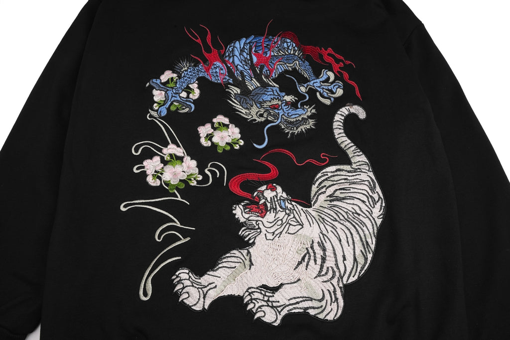 KH9977 War of Beasts Embroidered Hoodie Niepce