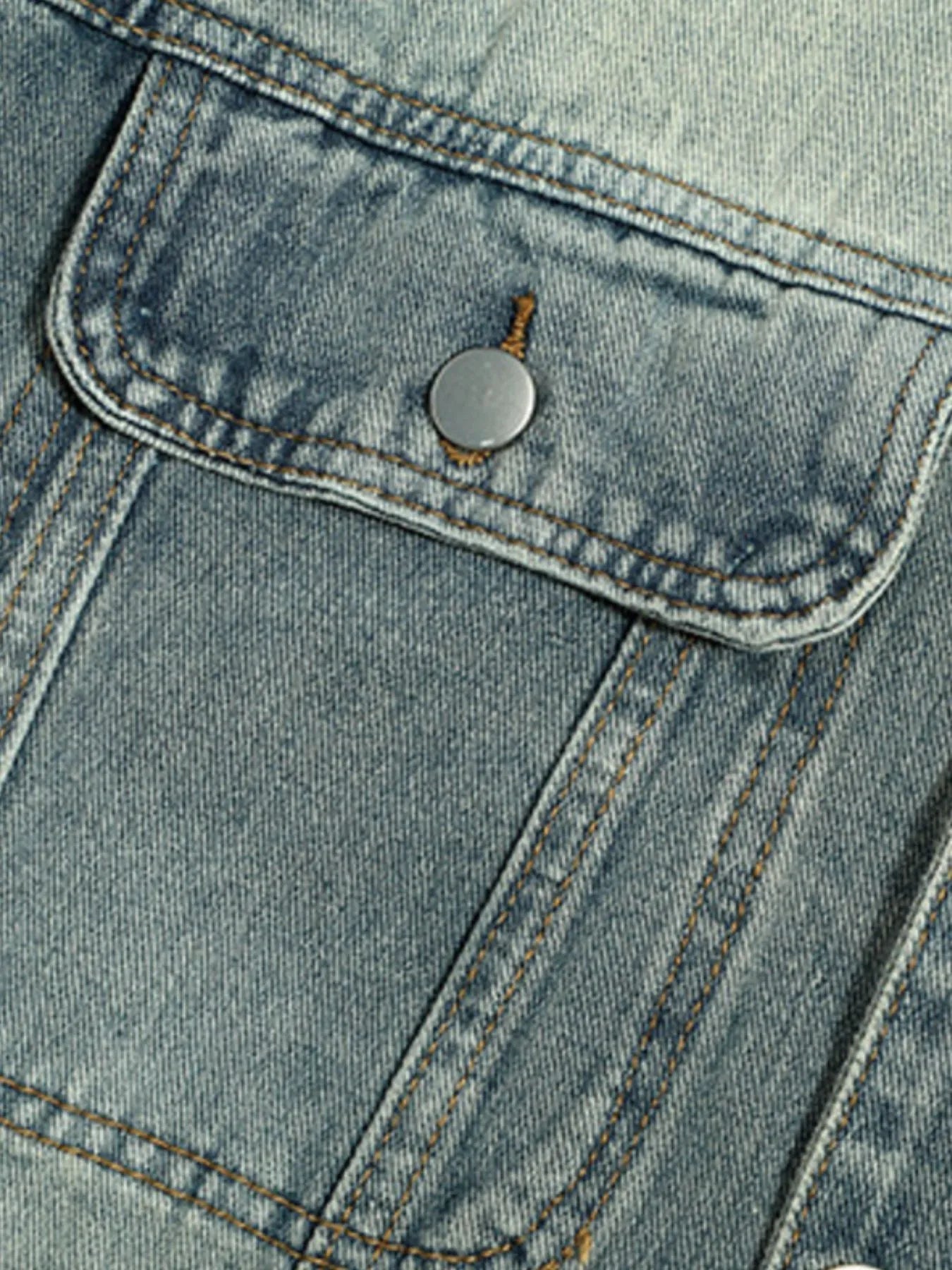 Men's Button Up Long Sleeve Denim Jacket NicholesGifts