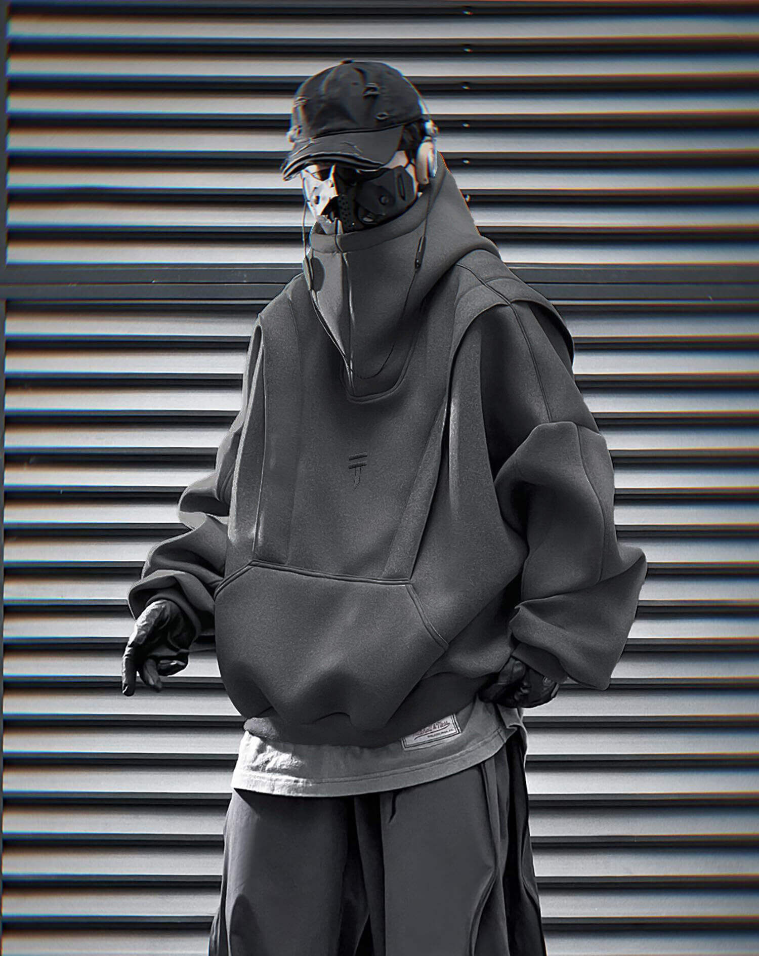 HiH50 Grey Nexus Hoodie Niepce