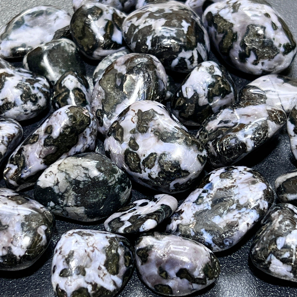 Indigo Gabbro Tumbled (Mystical Merlinite)(By The Piece Or Pound) Wholesale Polished Gemstones Amazing Crystals