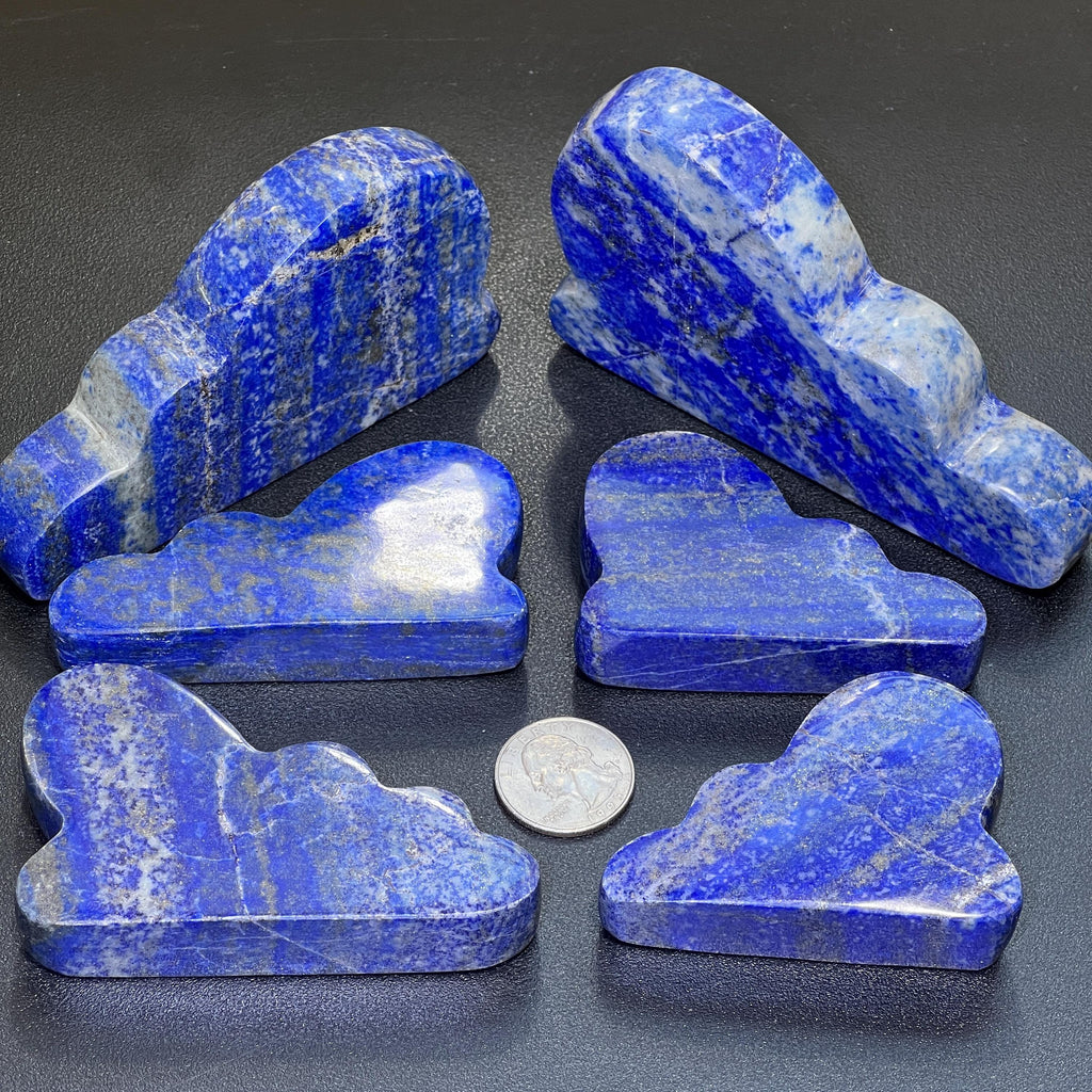 Lapis Lazuli Cloud Shape Carving (Mixed Sizes) Wholesale Amazing Crystals