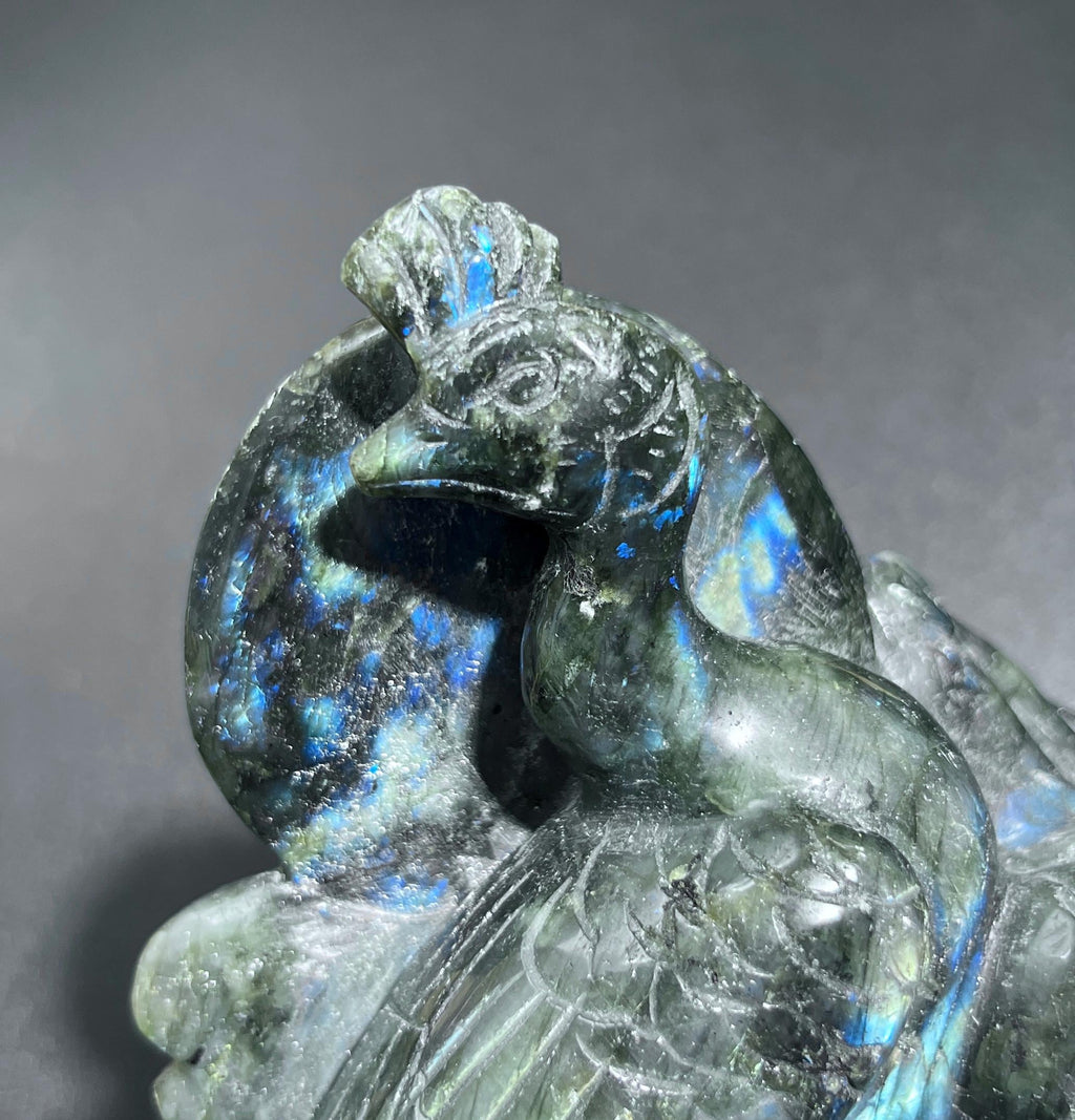 Large Peacock Flashy Labradorite Crystal Carving Select Wholesale Amazing Crystals