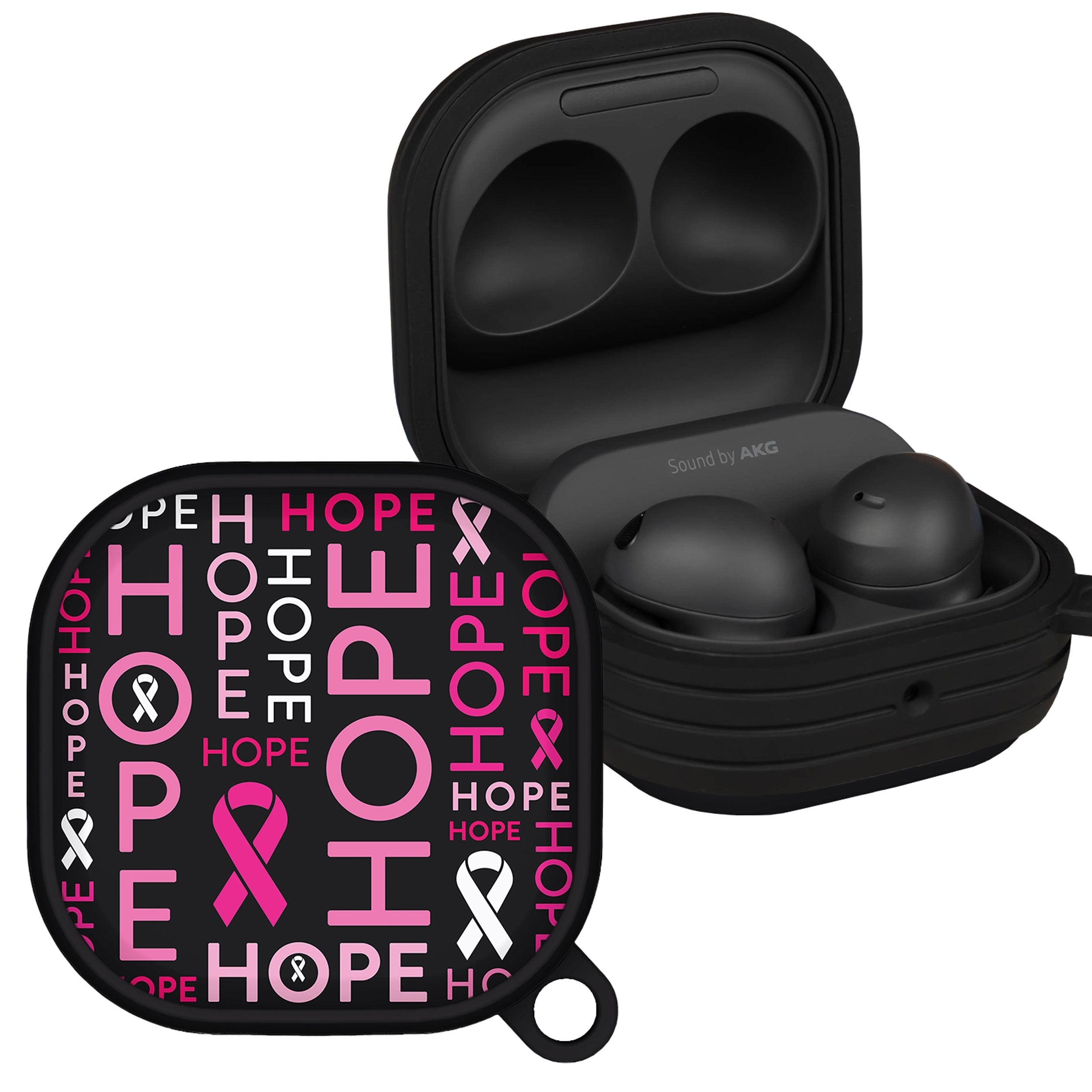 Breast Cancer Awareness HDX Samsung Galaxy Buds Pro & Buds Live Case Cover Affinity Bands
