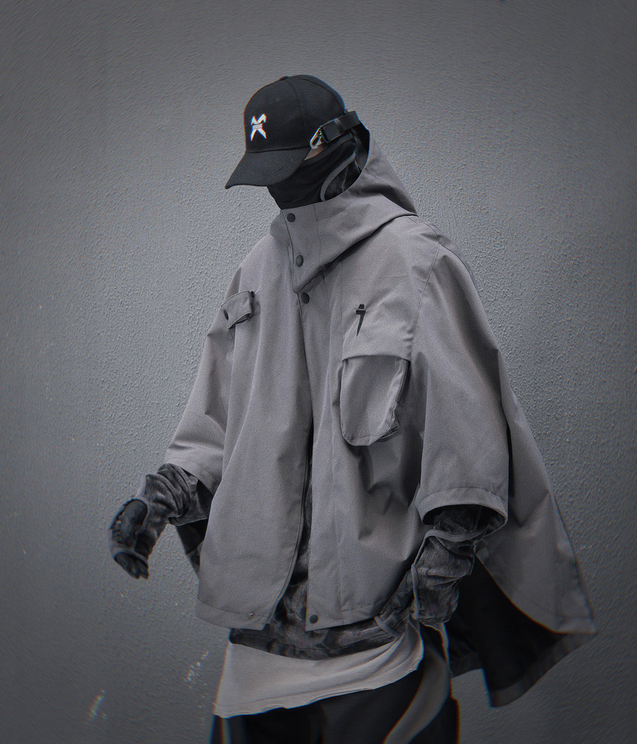 HiJ40 Grey I-Tech Poncho Niepce