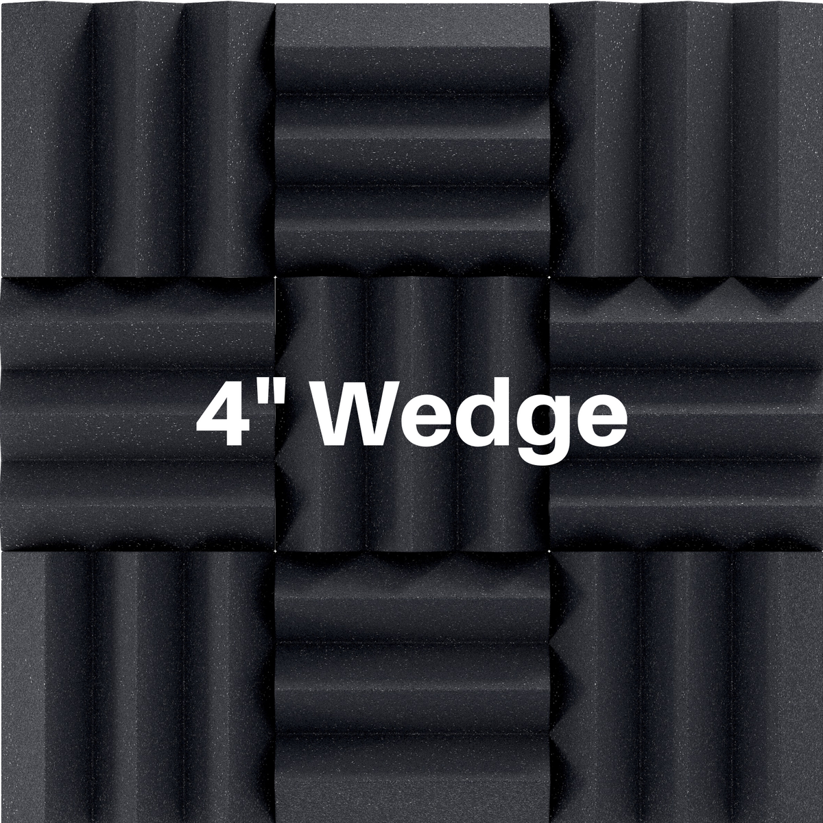 4 Inch Acoustic Foam Wedge Style Panels - 13 Color Options SoundAssured
