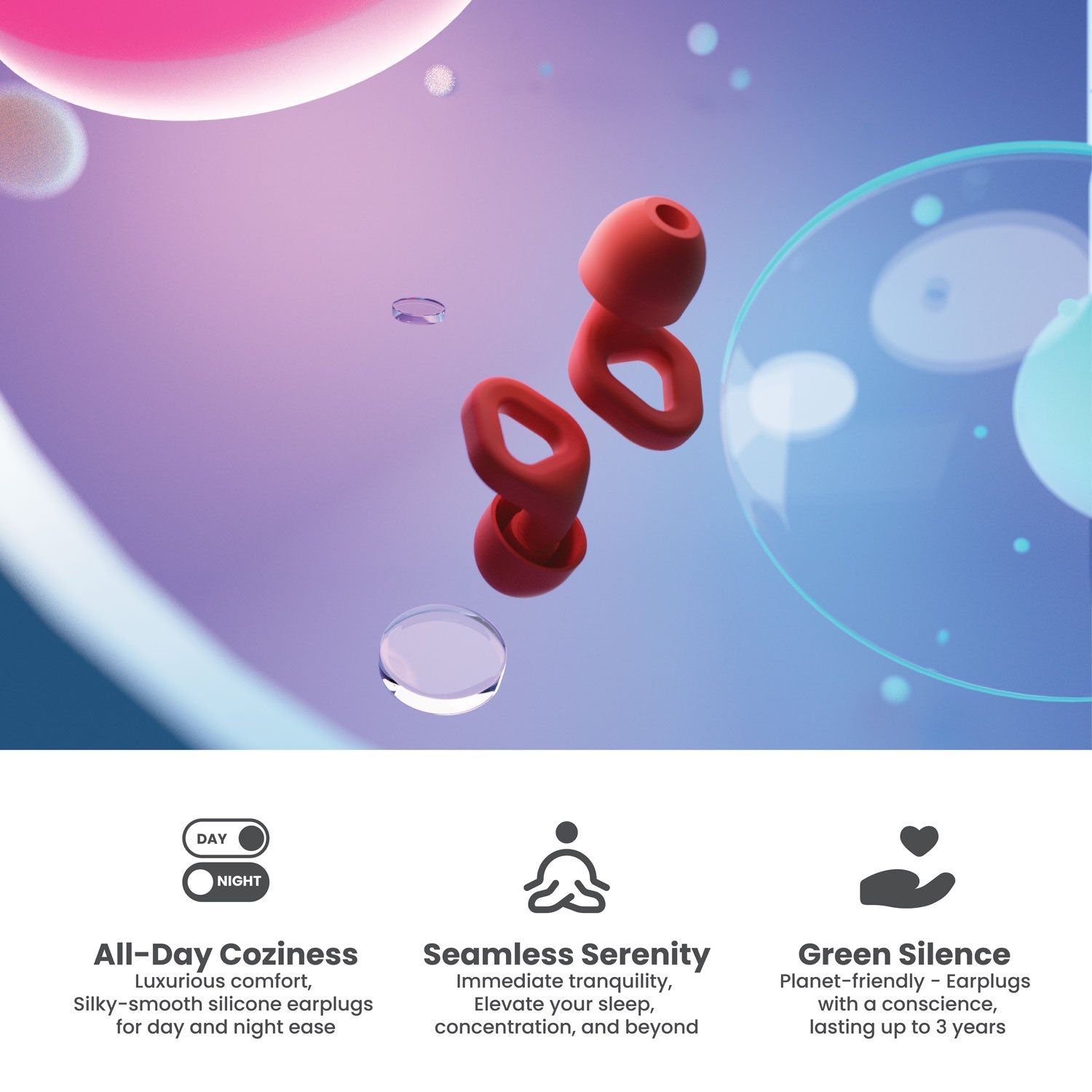 ZENZ - Unwind Earplugs - Fiery Red ZENZ