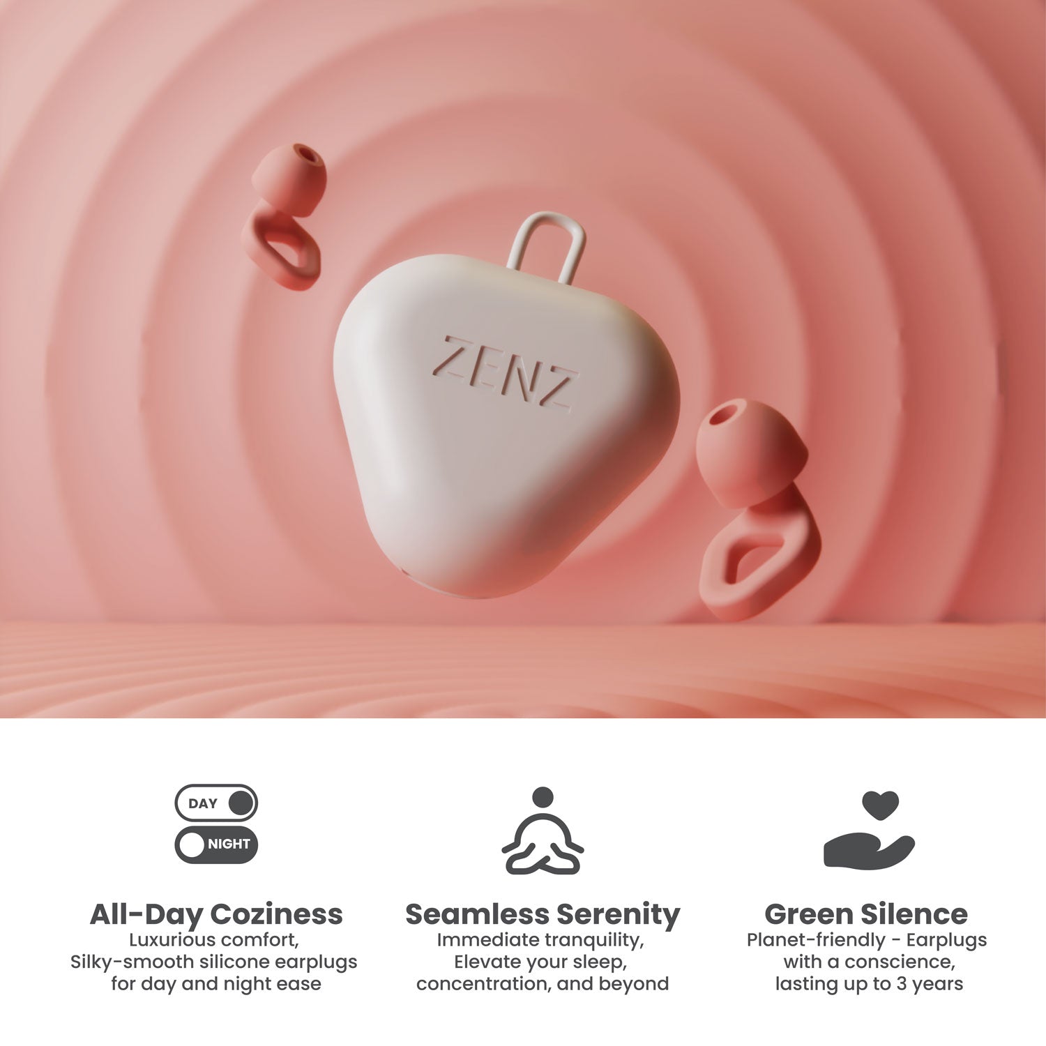 ZENZ - Unwind Earplugs - Mystic Pink ZENZ